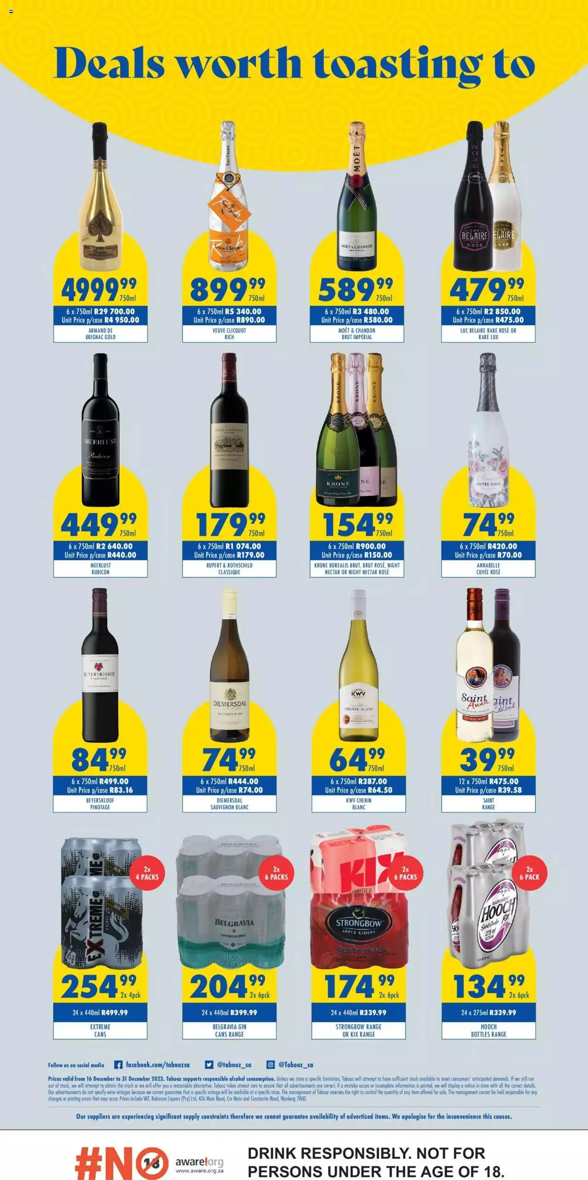 Ultra Liquors - Tabooz Specials - 16 December 31 December 2023 - Page 2