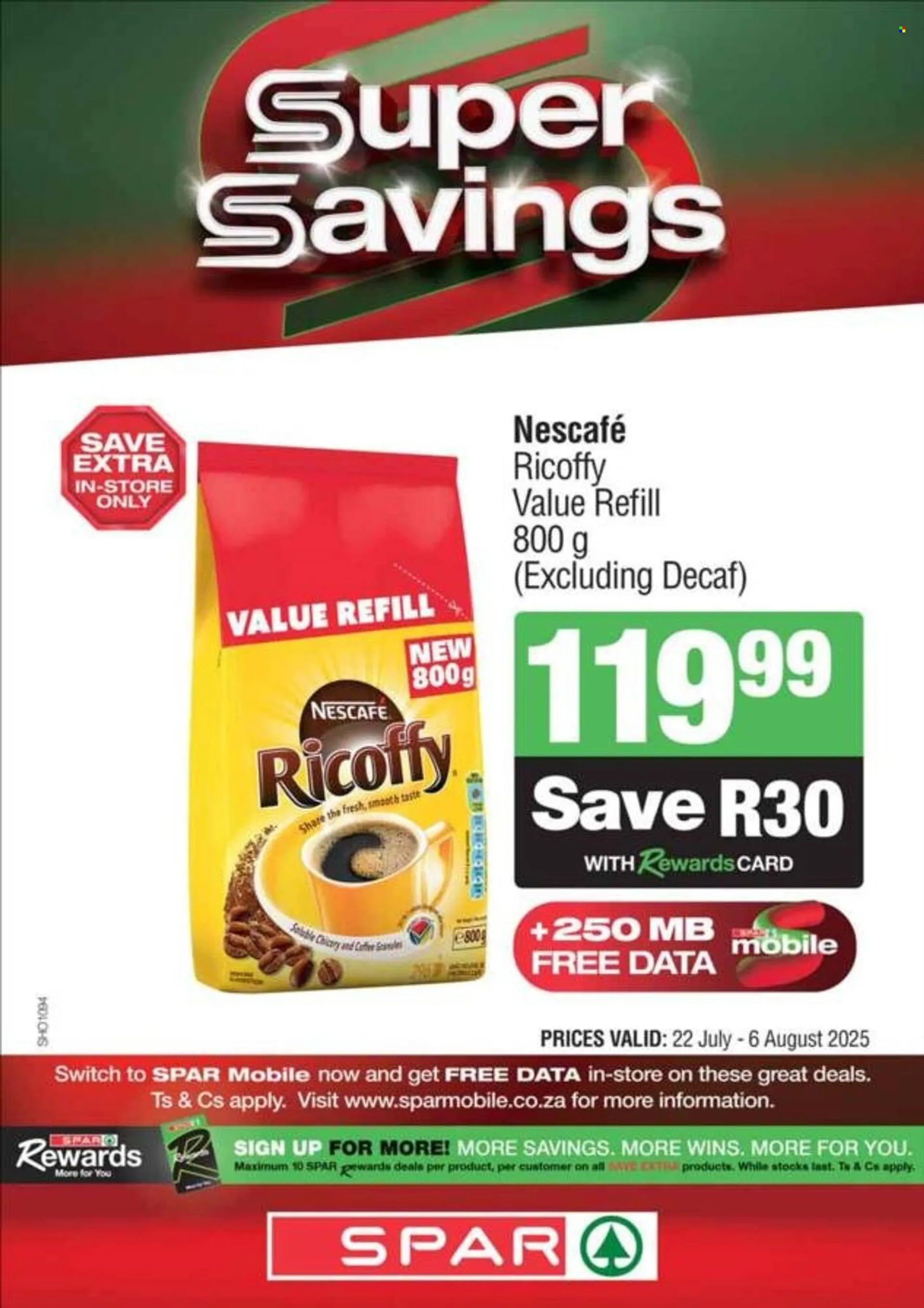 Spar catalogue from 22 July to 6 August 2025 - Catalogue Page 1