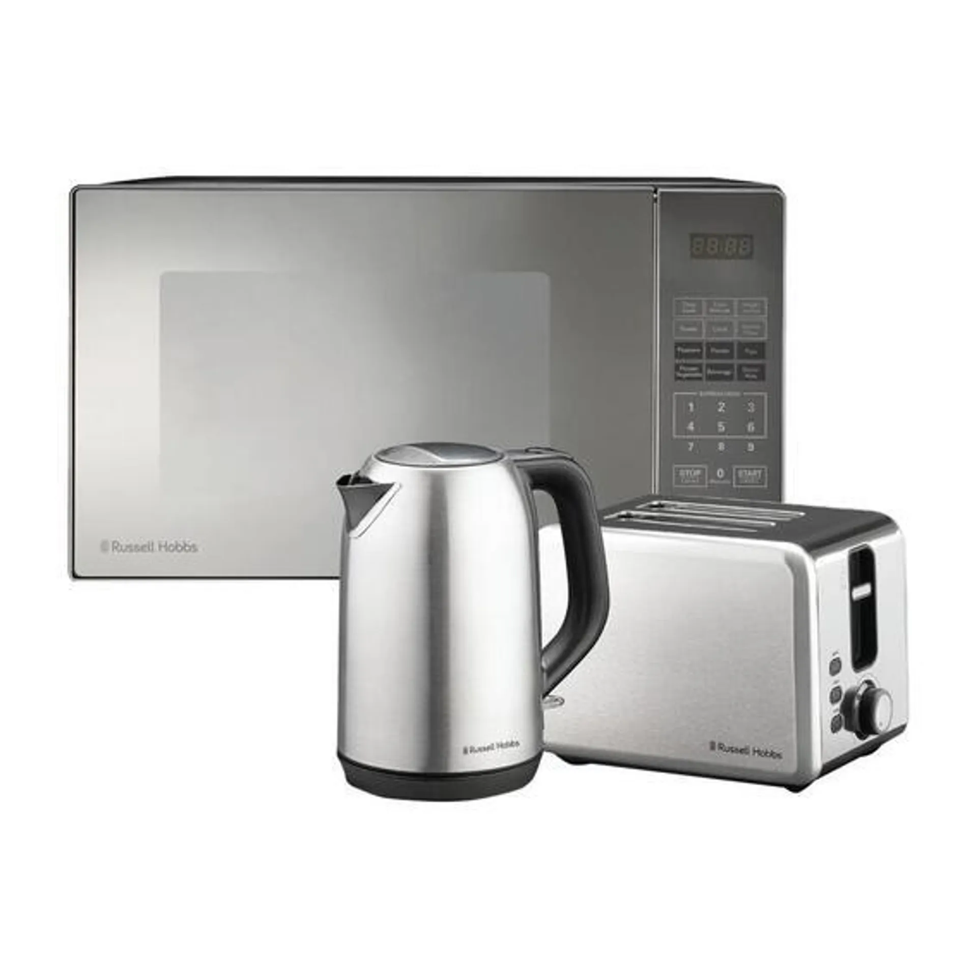 RUSSELL HOBBS MICROWAVE AND SS KETTLE AN AP2301