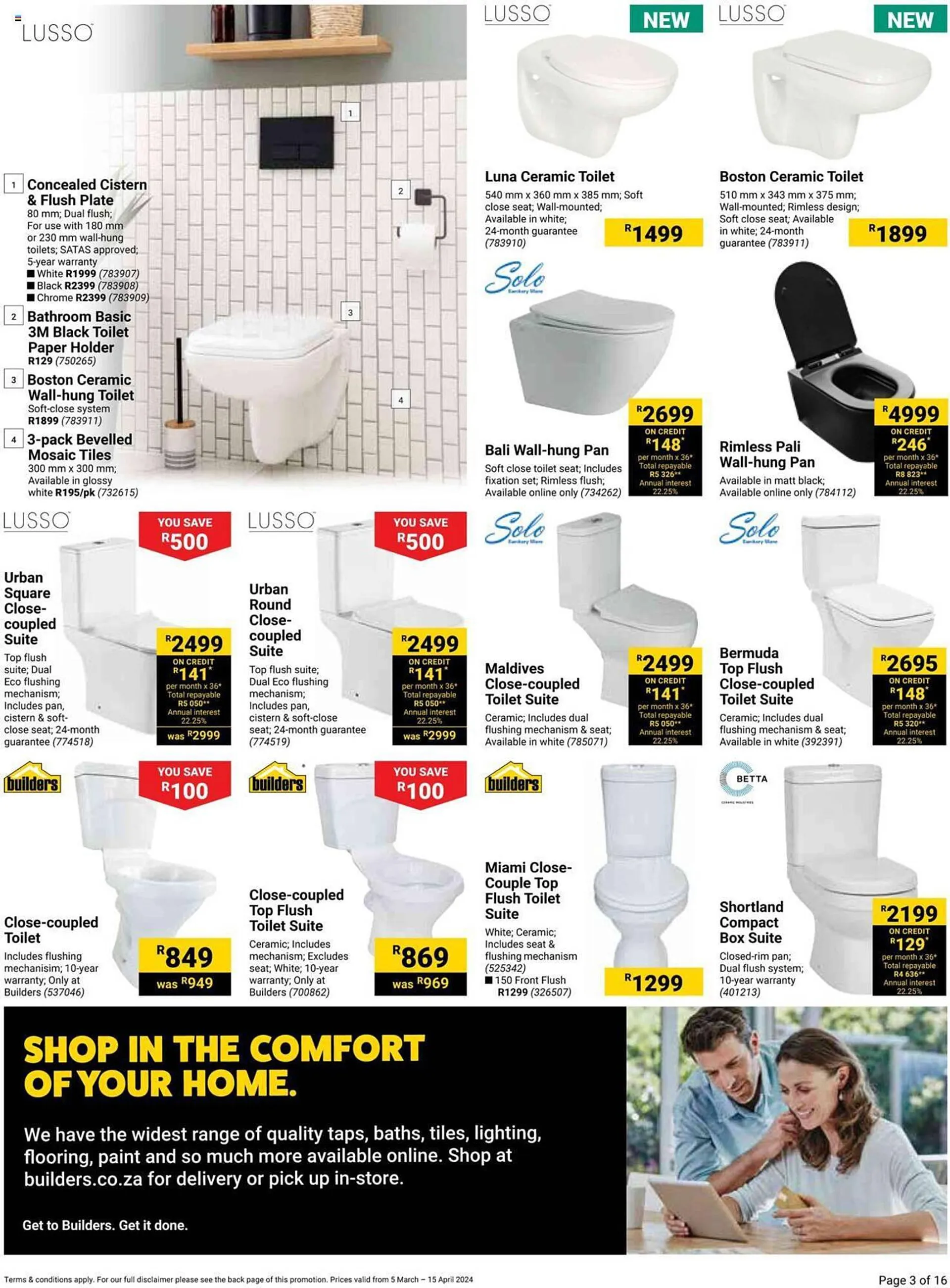 Builders Warehouse catalogue from 5 March to 15 April 2024 - Catalogue Page 1