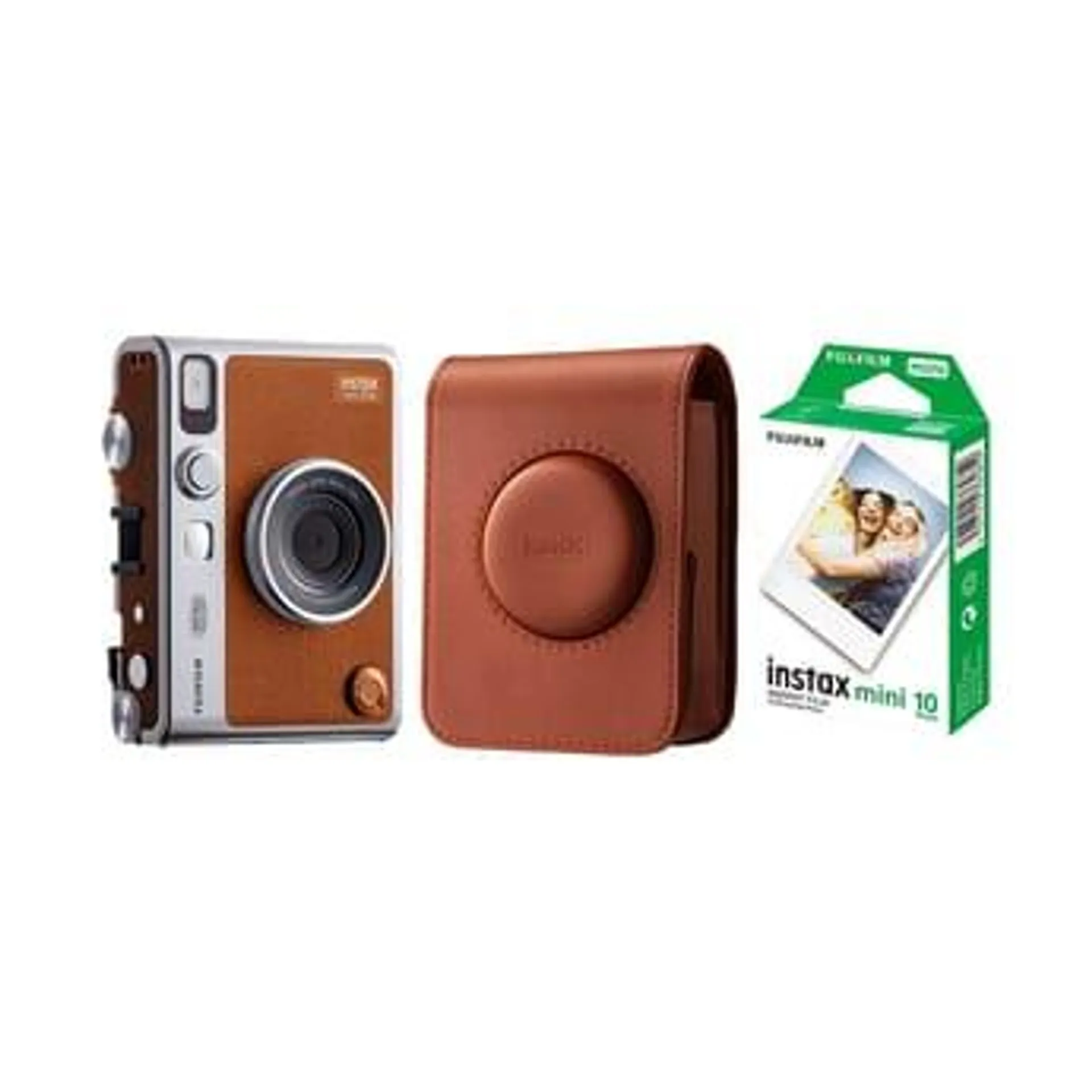 Fujifilm Instax Mini Evo Camera Brown Kit