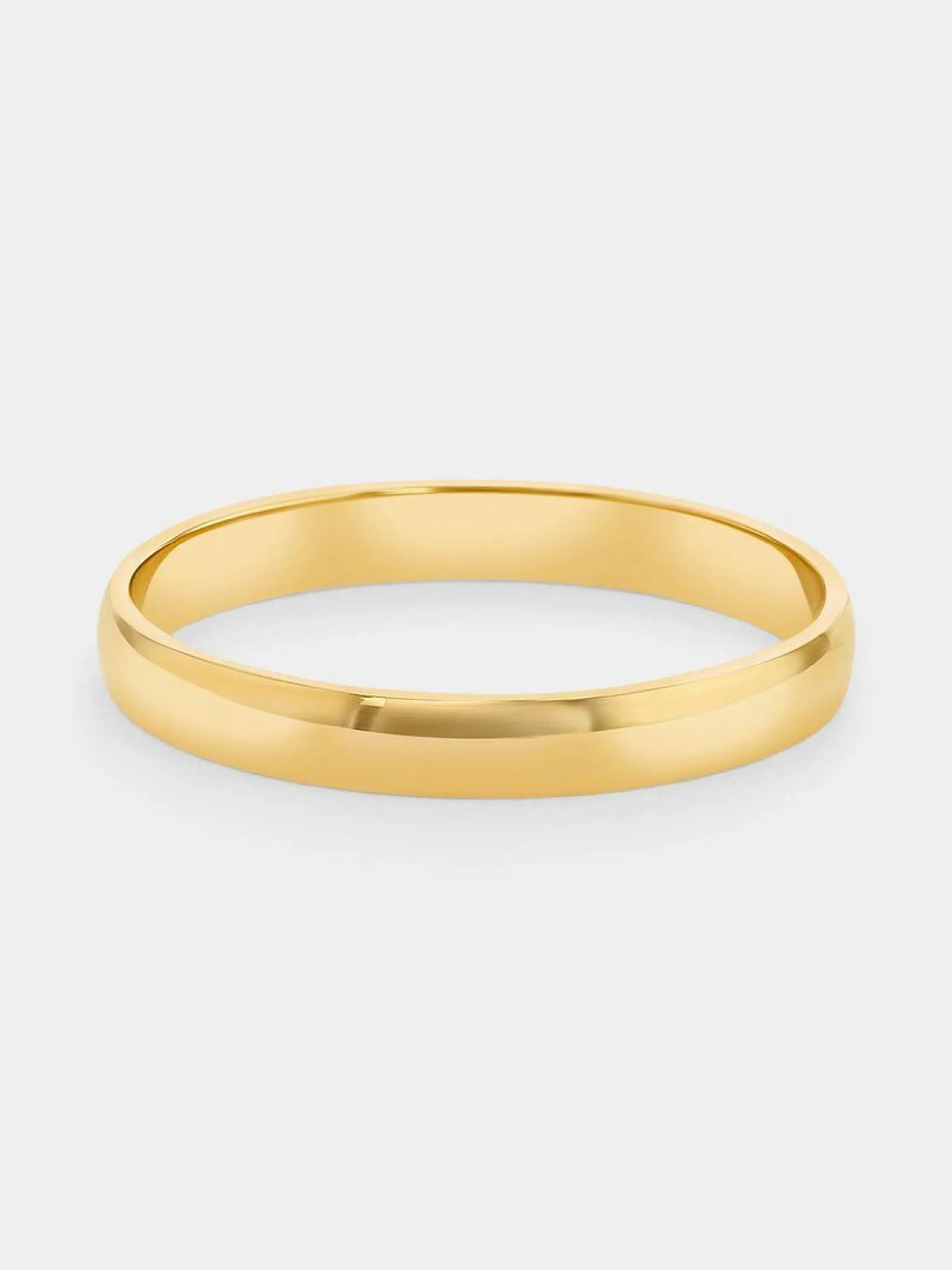 Yellow Gold Plain Wedding Band