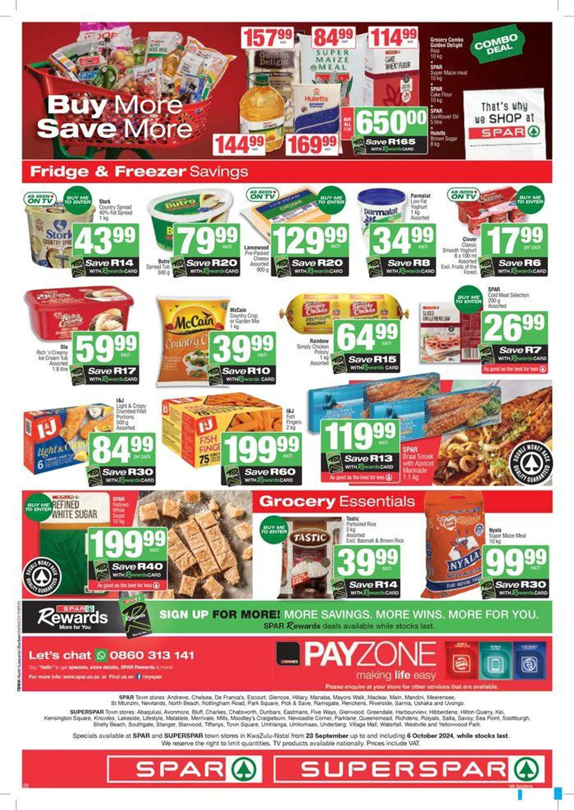 Specials Spar from 23 September to 6 October 2024 - Catalogue Page 20