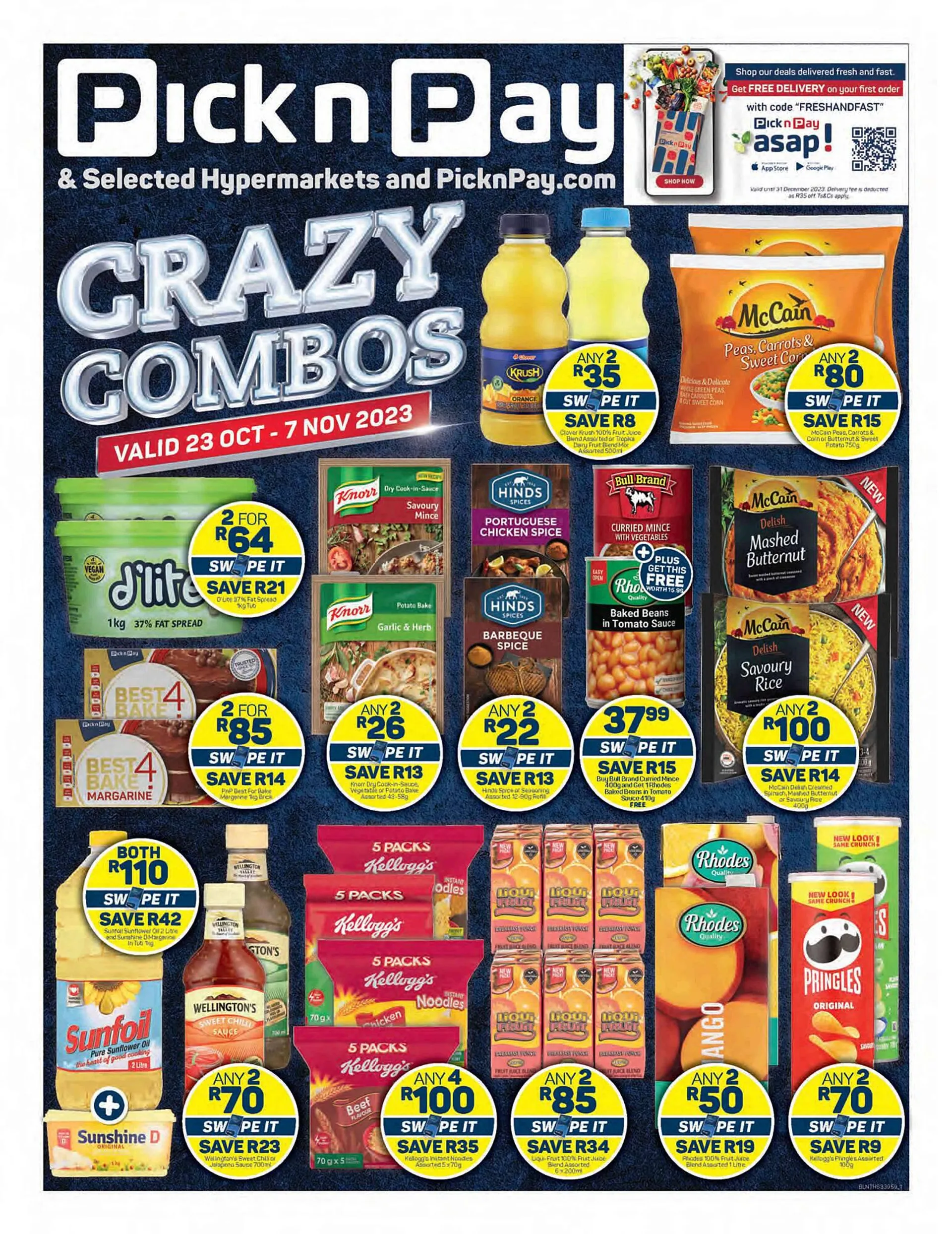 Pick n Pay catalogue from 23 October to 7 November 2023 - Catalogue Page 1