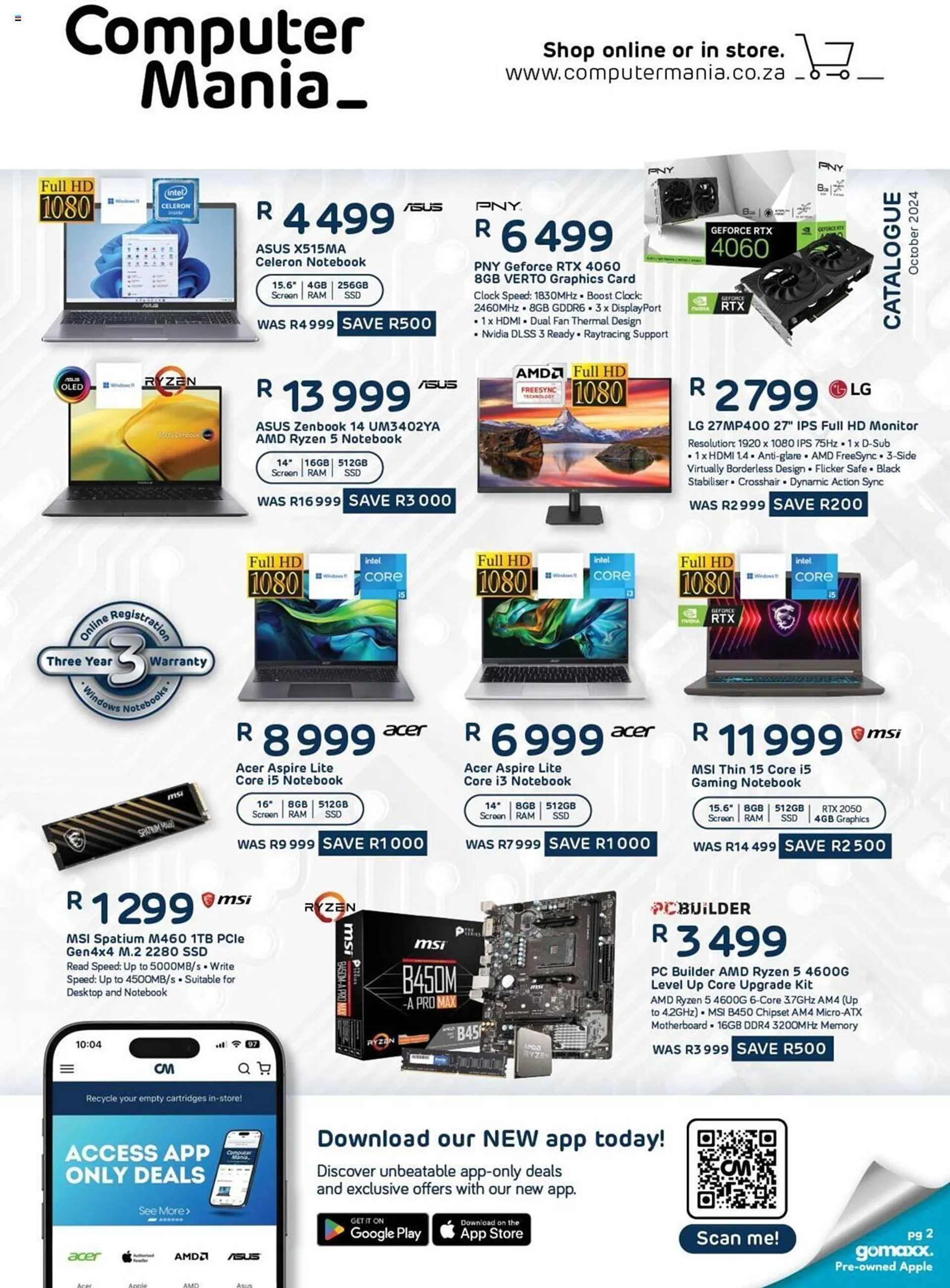 Computer Mania catalogue from 1 October to 31 October 2024 - Catalogue Page 1