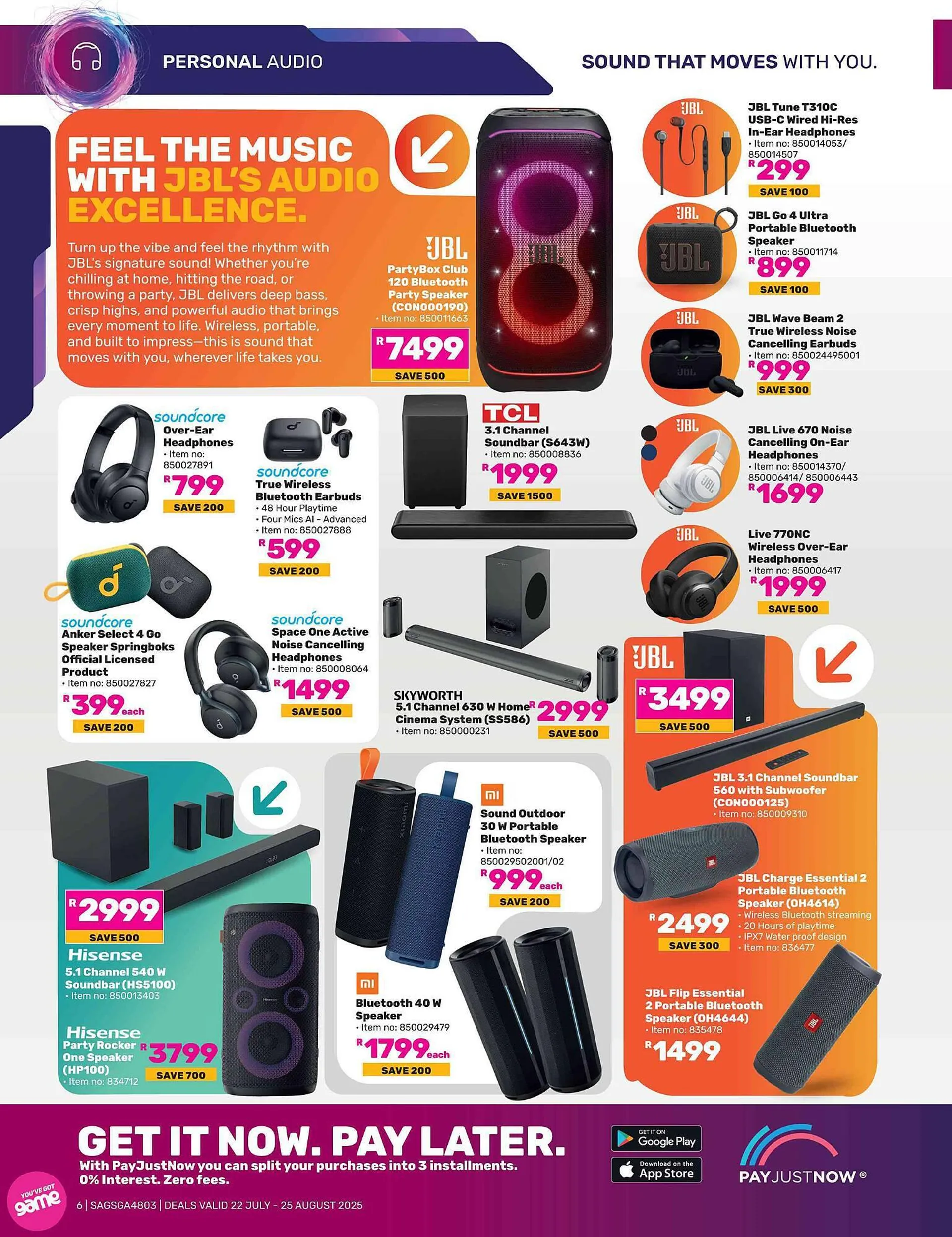 Game catalogue from 22 July to 25 August 2025 - Catalogue Page 1
