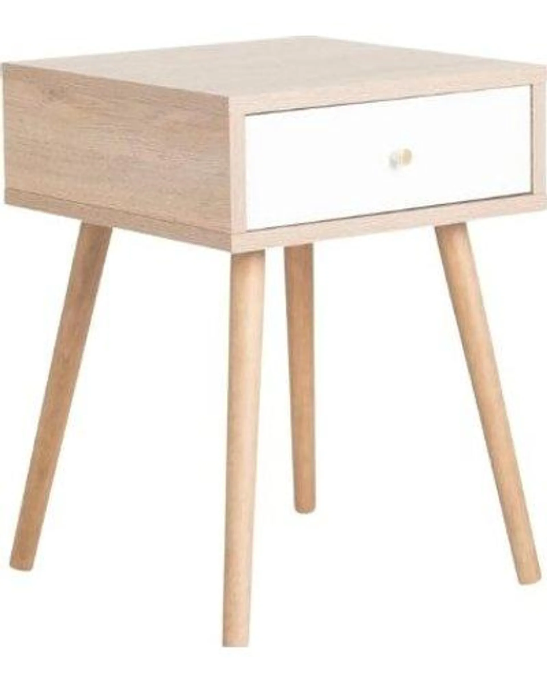 Sorrento 1 Drawer Pedestal (Oak/White)