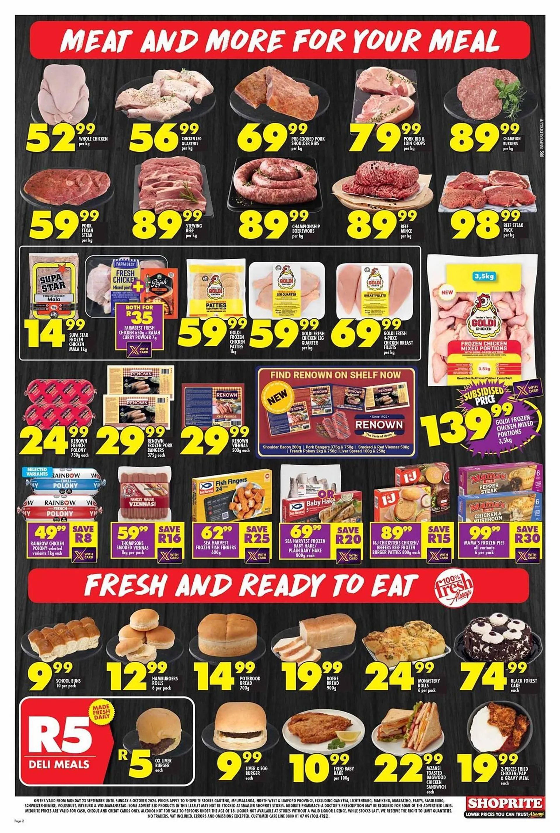 Shoprite catalogue from 24 September to 6 October 2024 - Catalogue Page 2