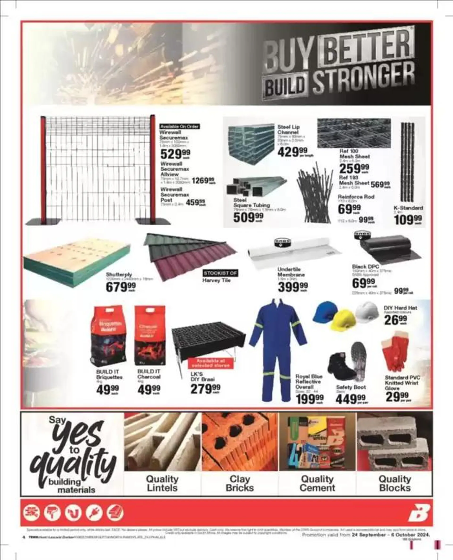 Build It Specials from 24 September to 20 October 2024 - Catalogue Page 4