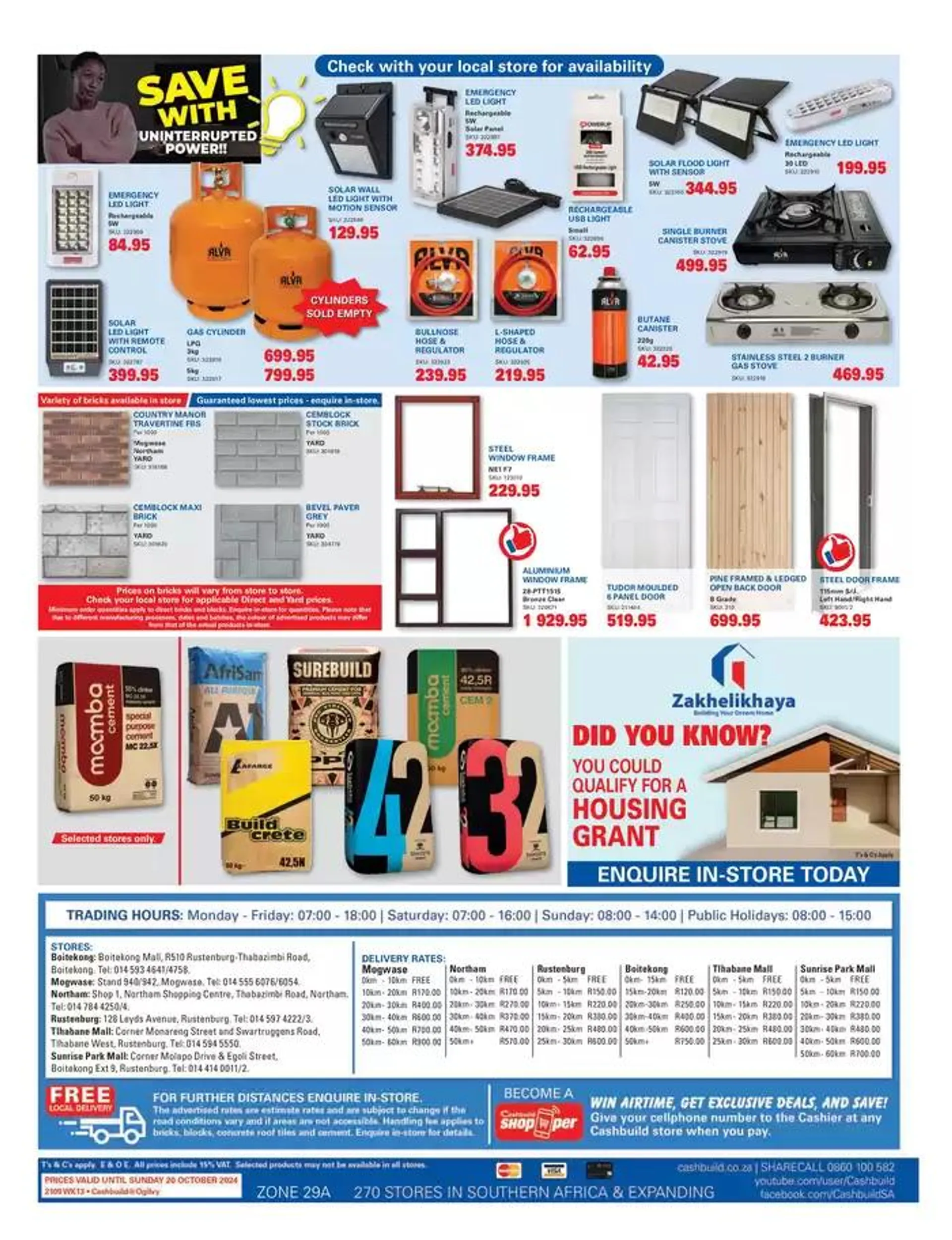 Cashbuild weekly specials from 24 September to 20 October 2024 - Catalogue Page 4