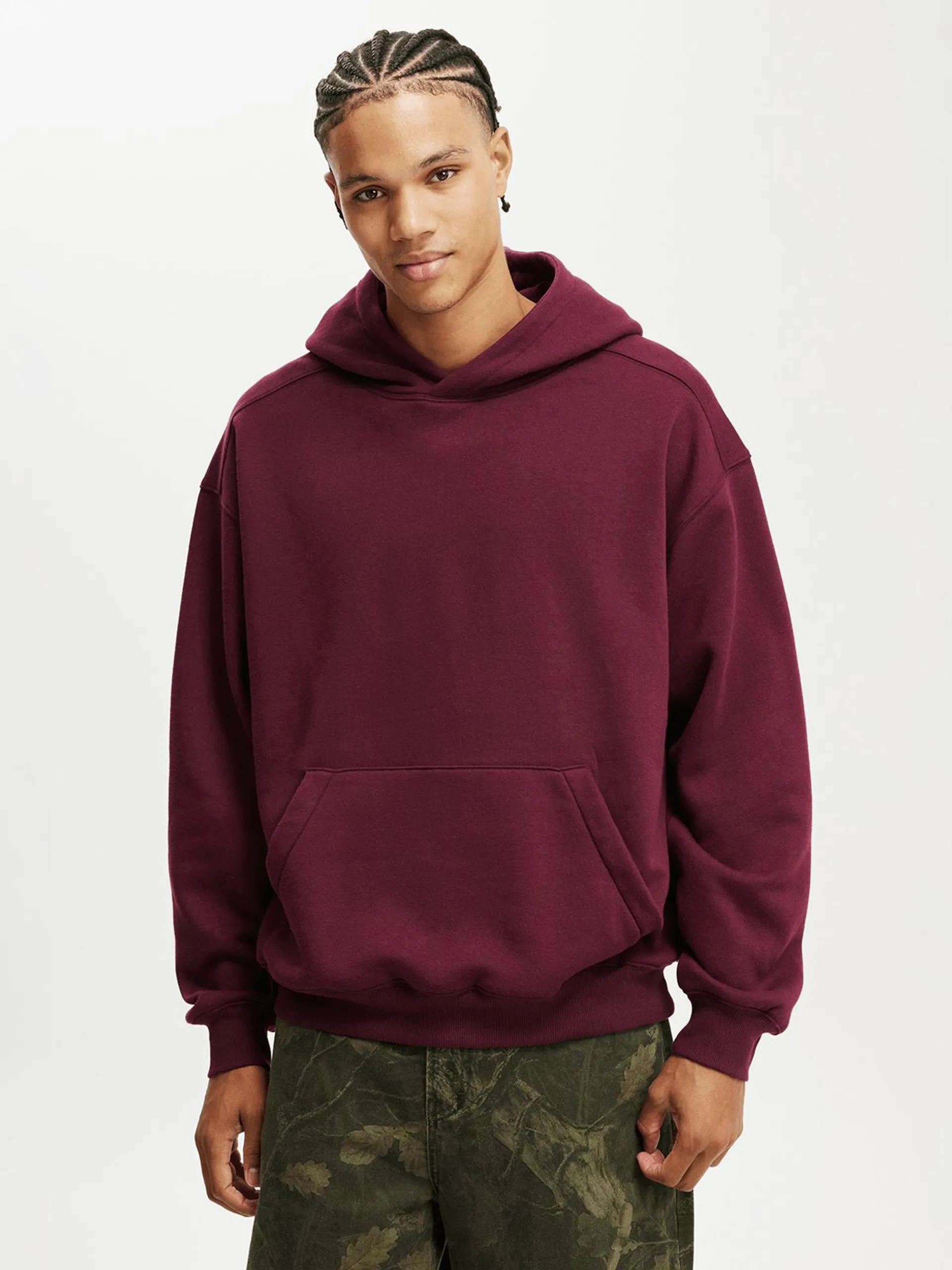 Men's Cotton On Purple Box Fit Hoodie