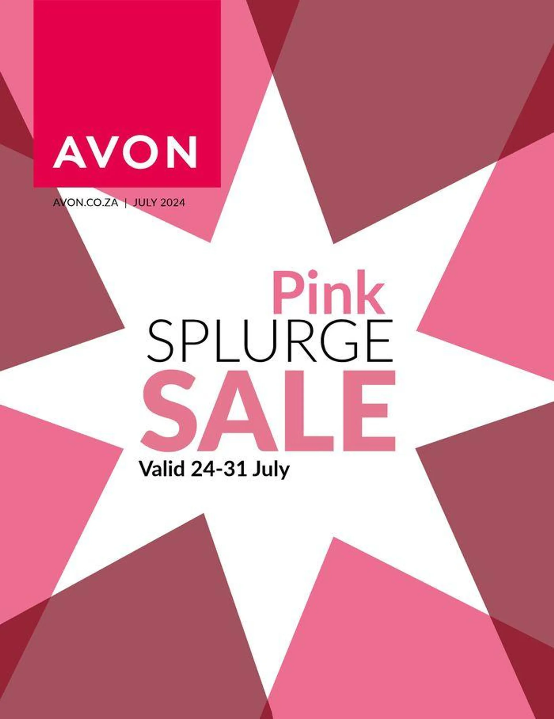 AVON Pinksplurgesale catalogue from 24 July to 31 July 2024 - Catalogue Page 1