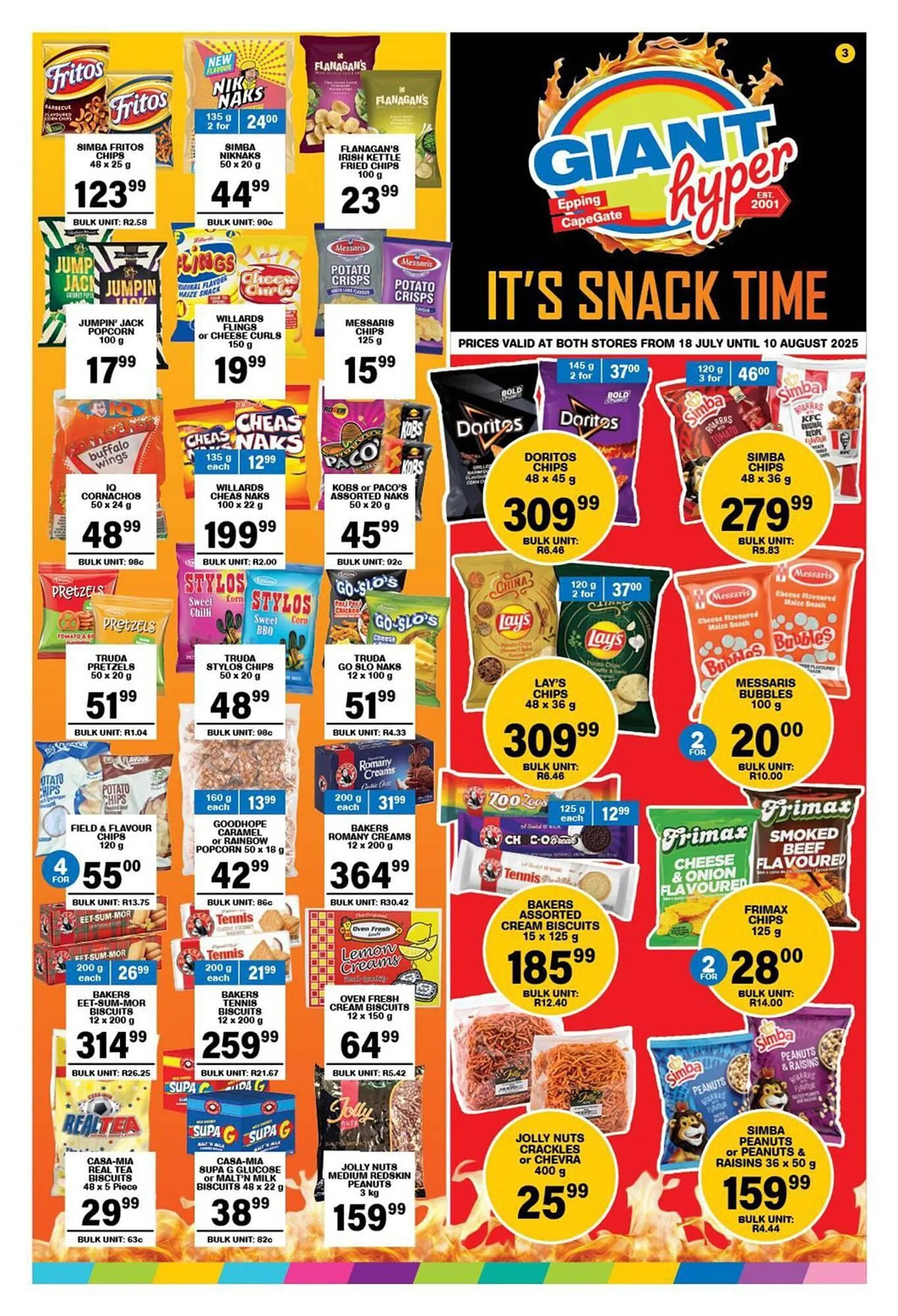 Giant Hyper catalogue from 18 July to 11 August 2025 - Catalogue Page 1