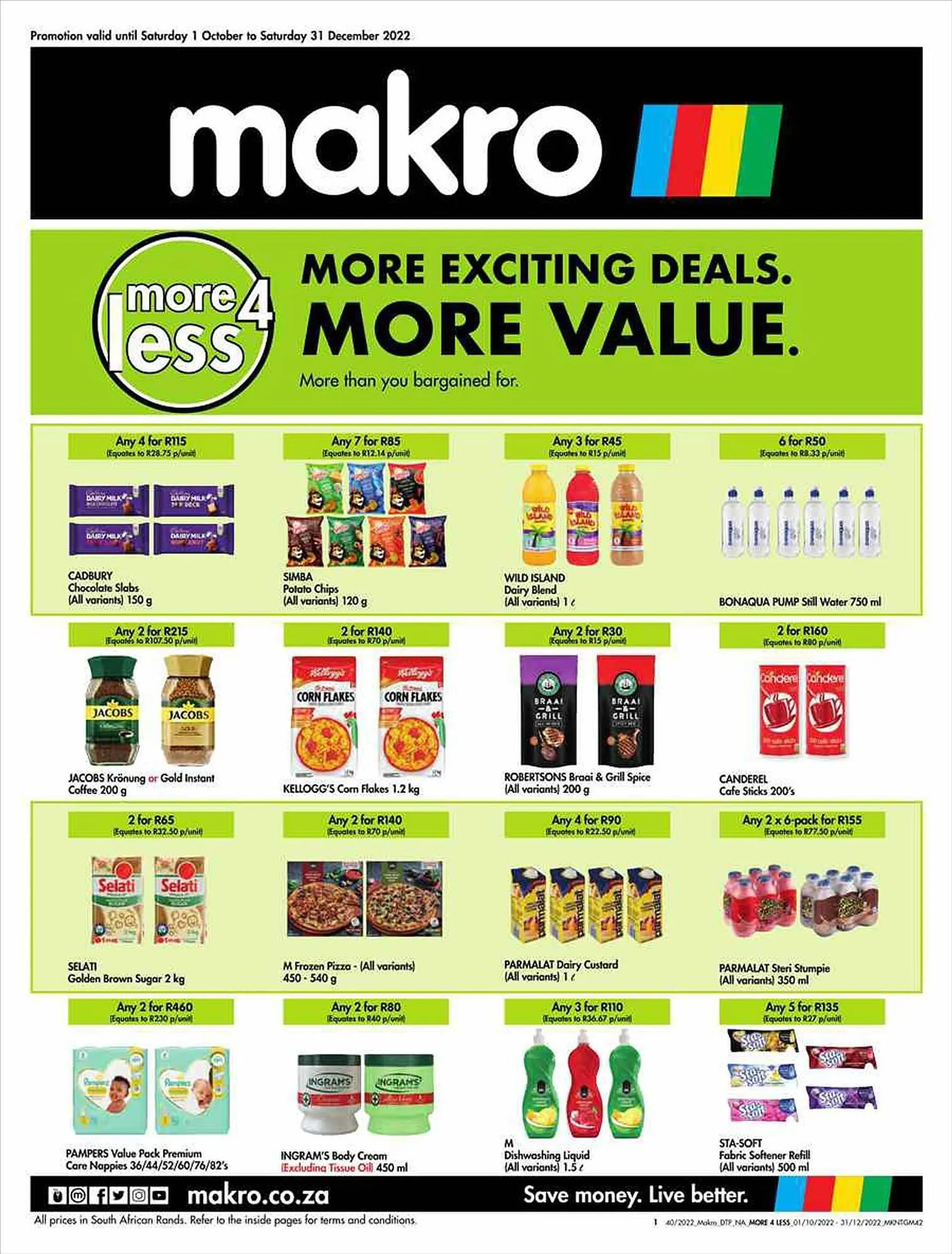 Makro catalogue - More4Less Deals - 1