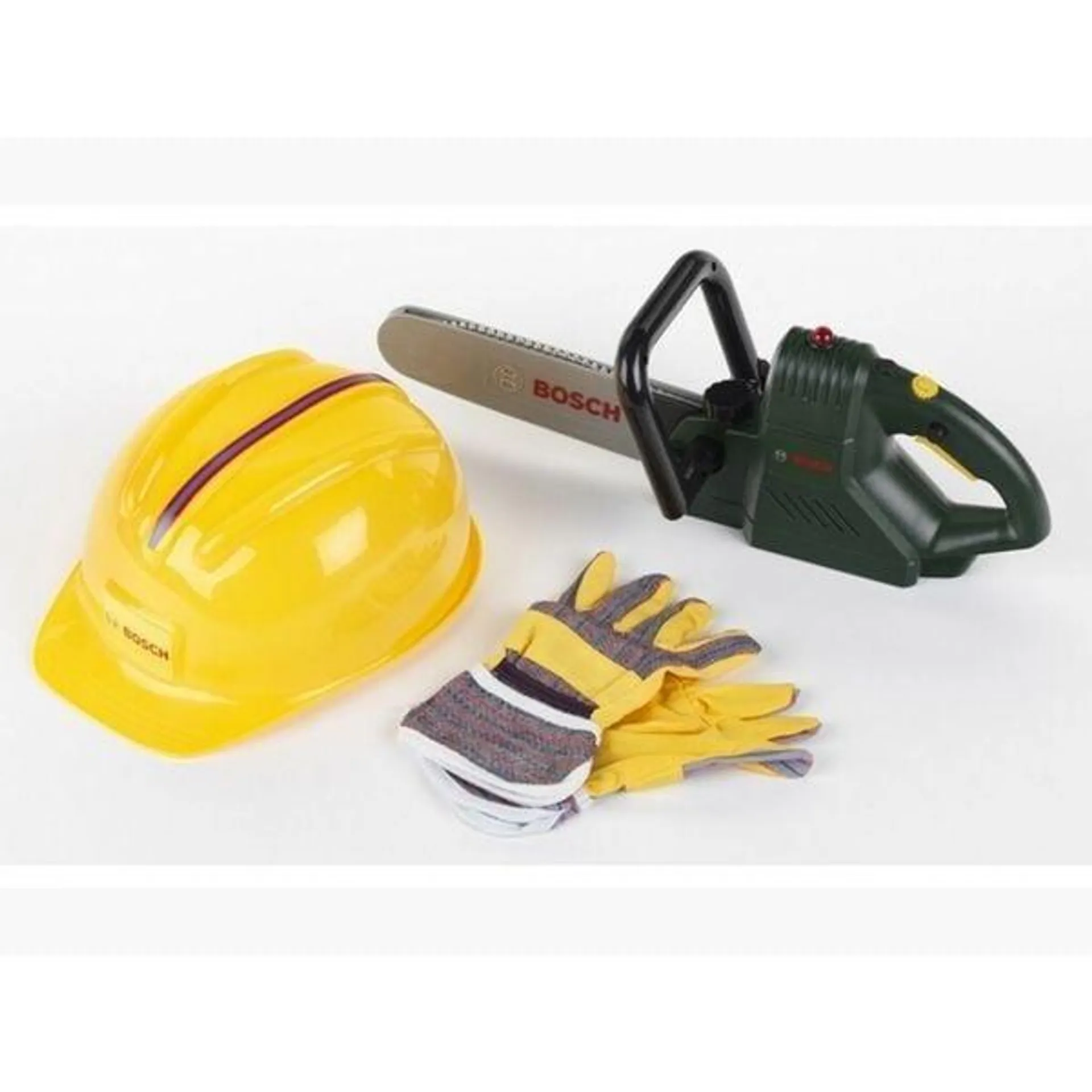 Bosch Chain Saw with Helmet & Work Gloves