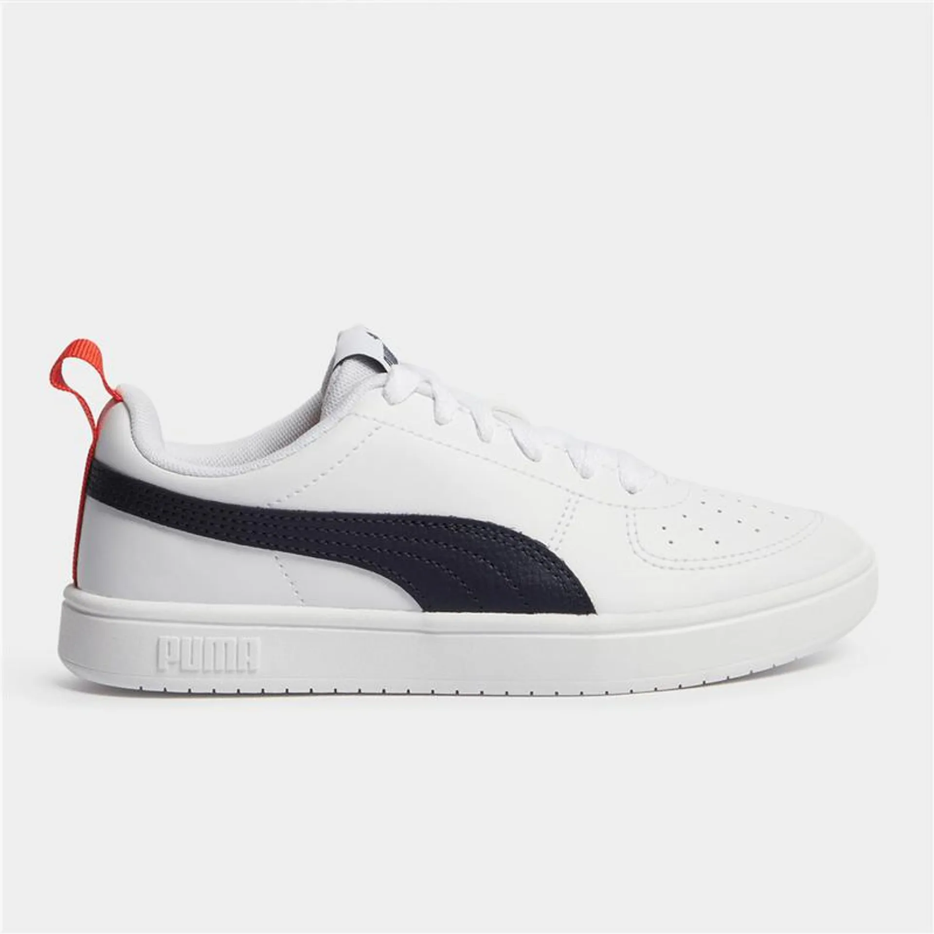 Junior Puma Rickie White/Navy Sneaker