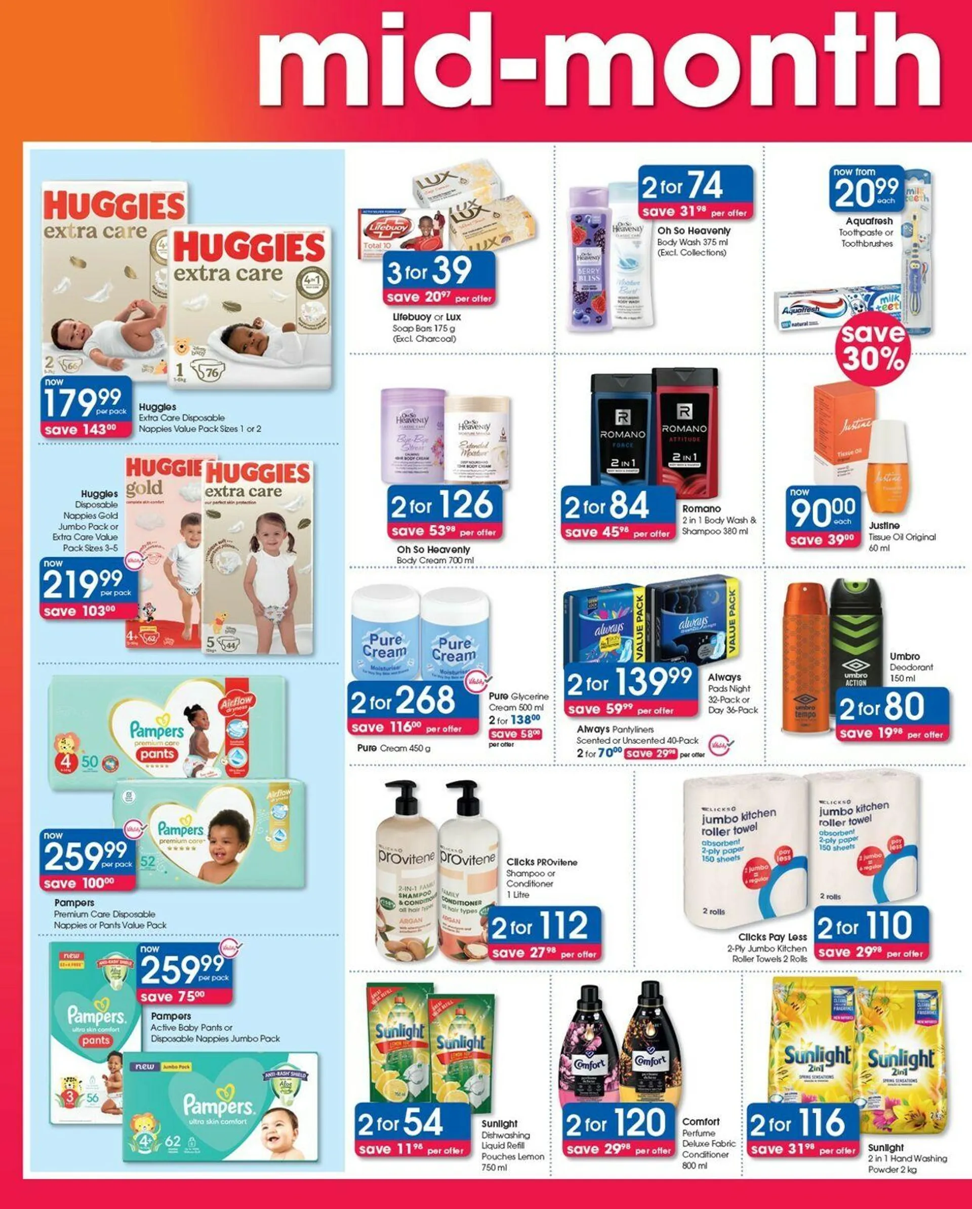 Clicks Current catalogue from 29 July to 12 August 2025 - Catalogue Page 1