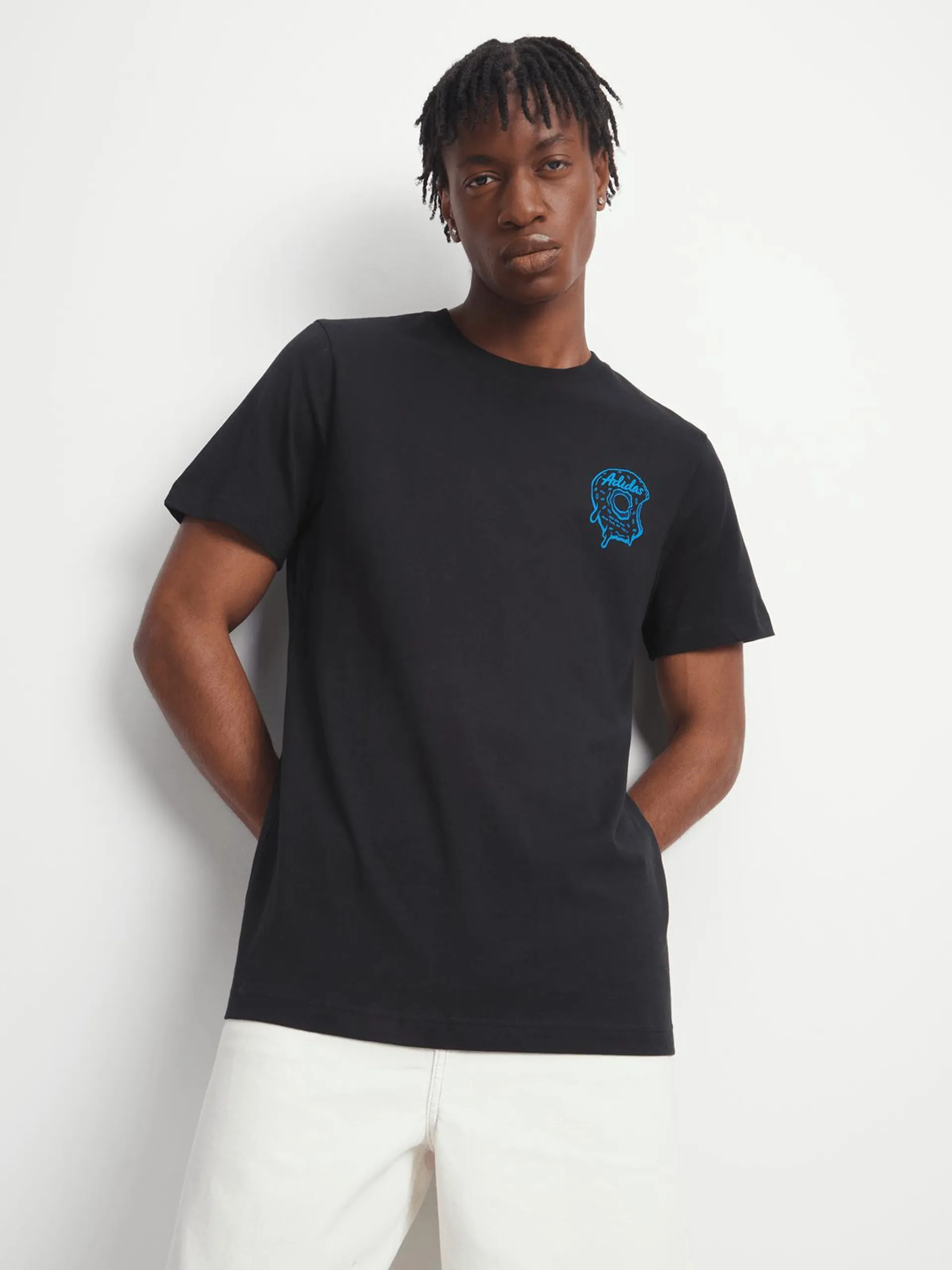 adidas Originals Men's Tripdub Donut Black T-Shirt