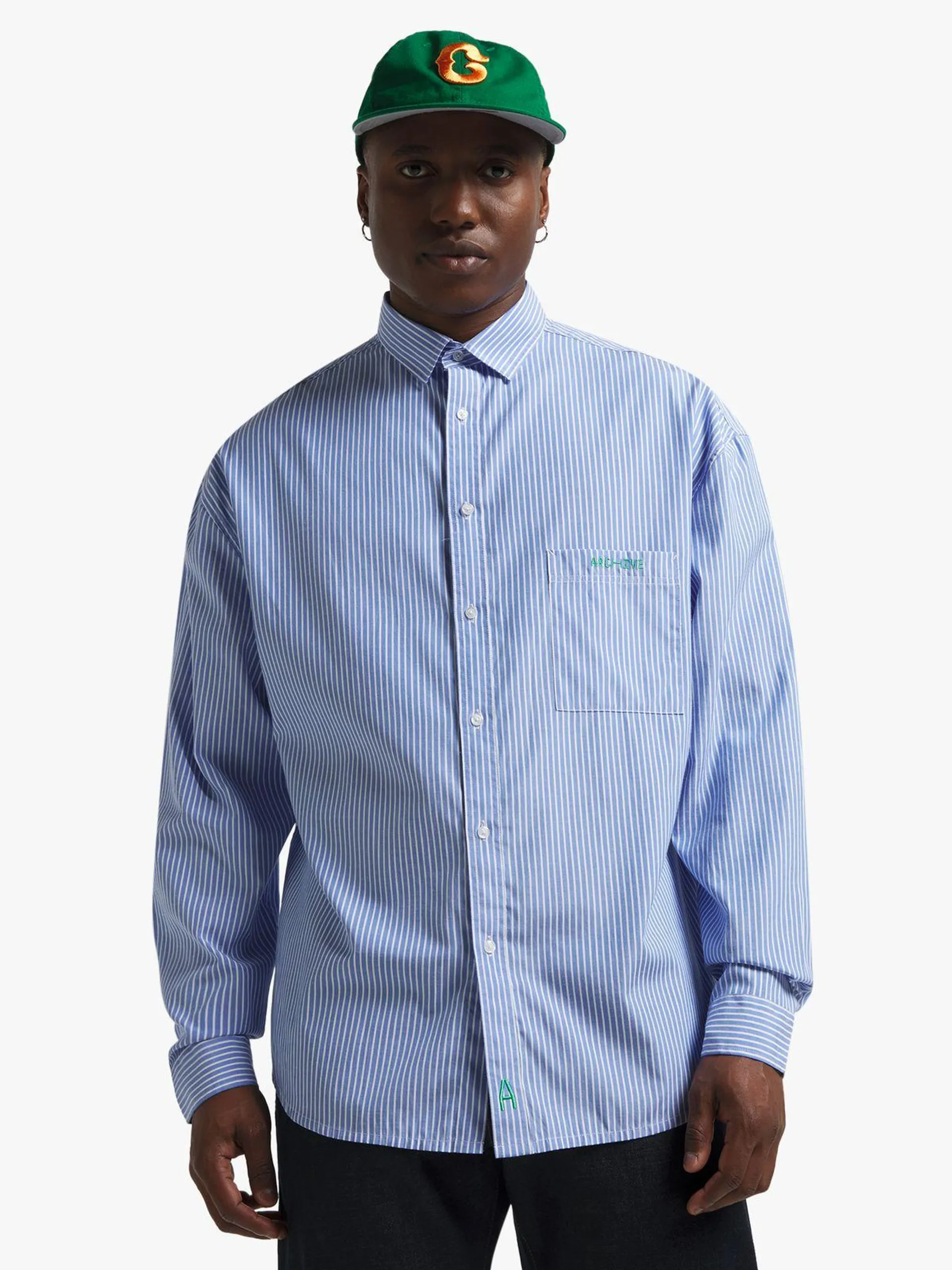 Archive Men's Blue Stripe Shirt