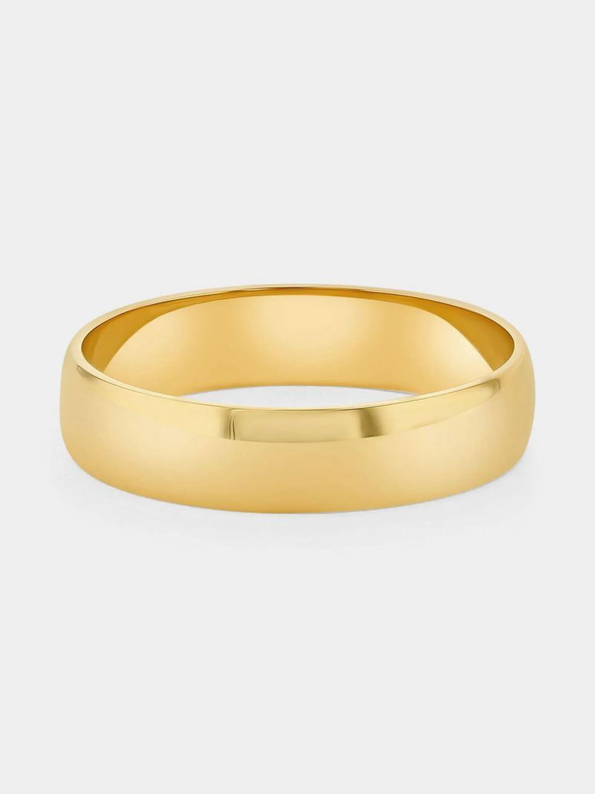 Yellow Gold Plain Wedding Band