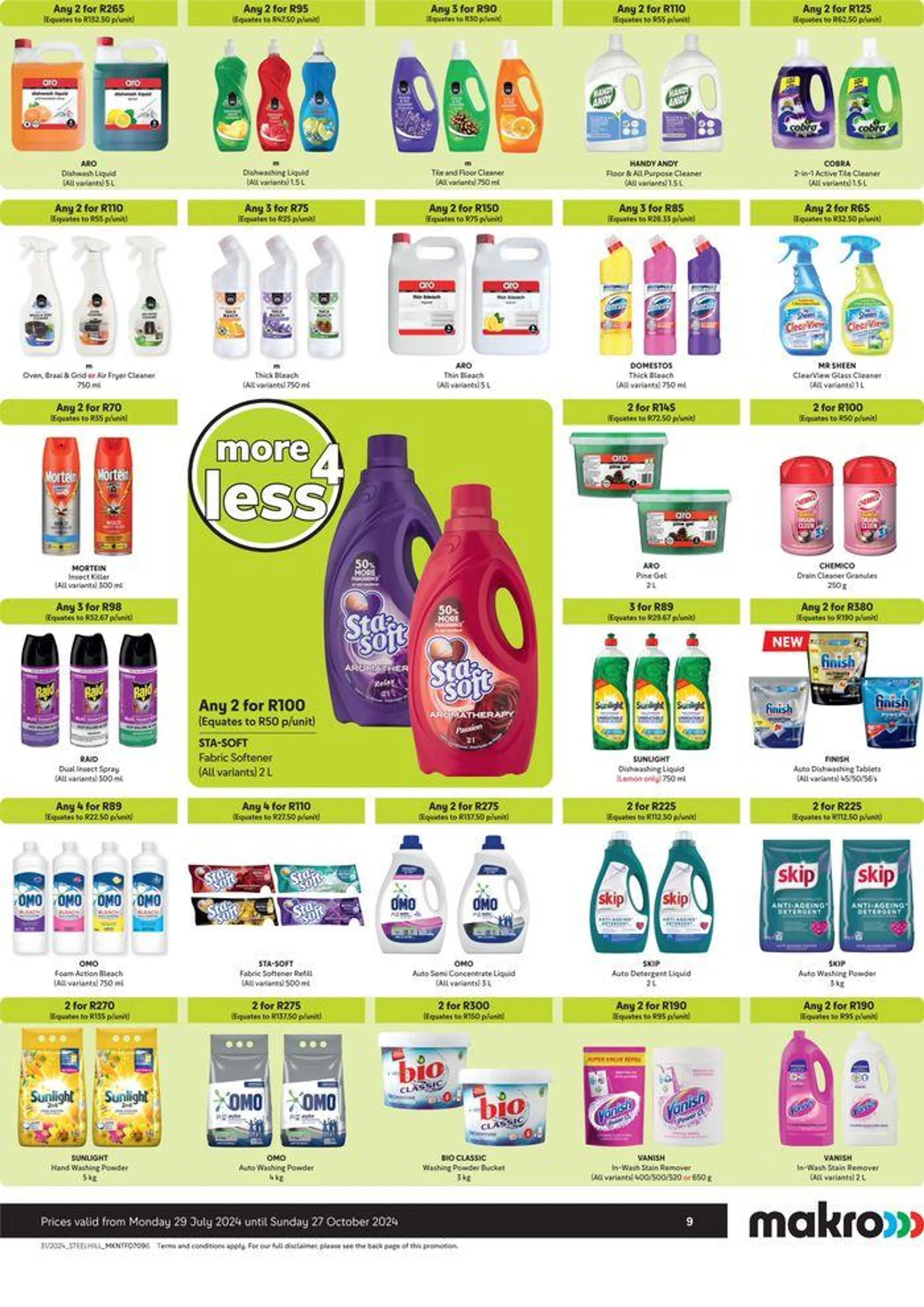 Makro : More 4 Less from 29 July to 27 October 2024 - Catalogue Page 9