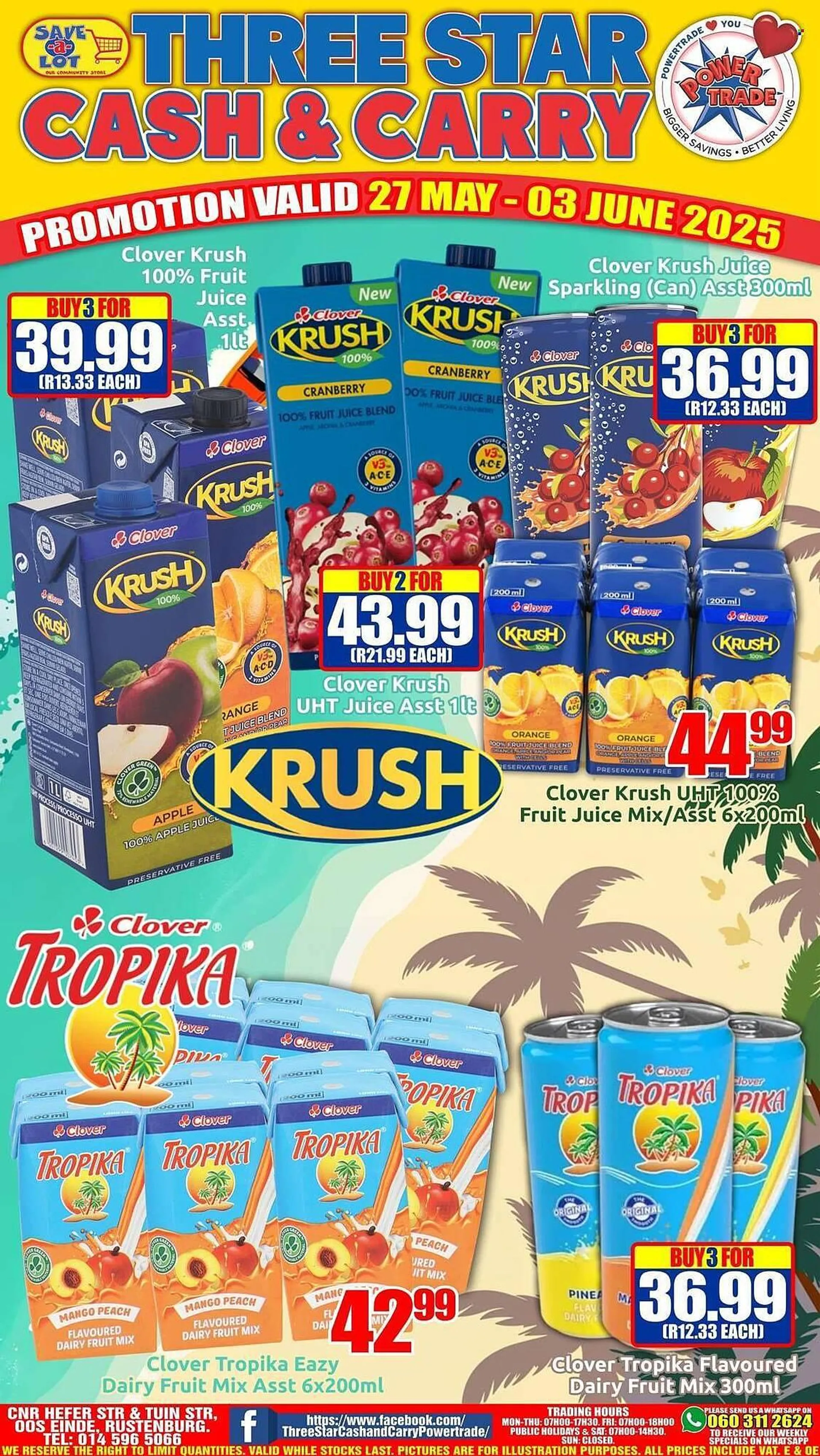 Three Star Cash and Carry catalogue from 27 May to 3 June 2025 - Catalogue Page 1