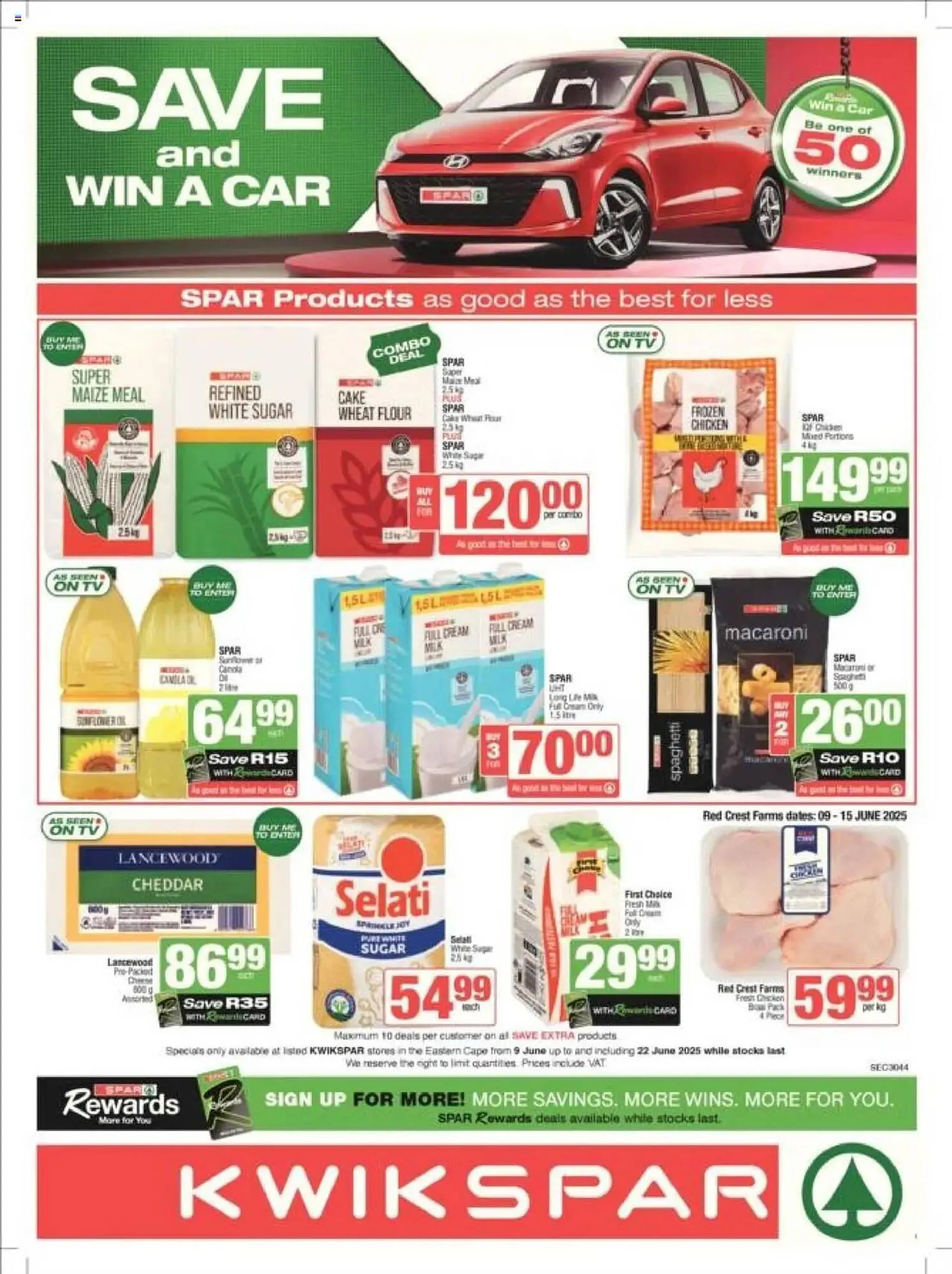 KwikSpar catalogue from 9 June to 22 June 2025 - Catalogue Page 1