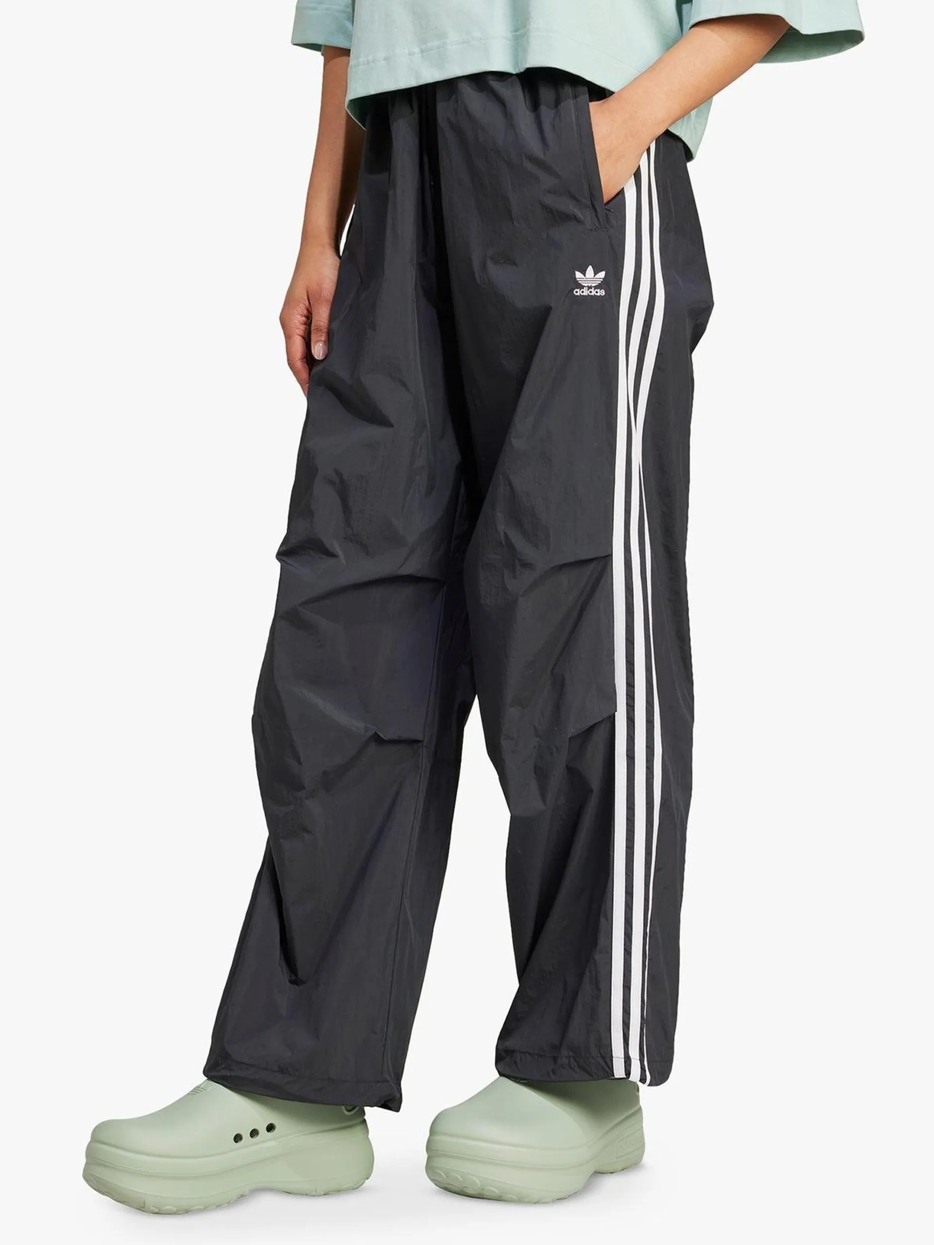 adidas Originals Women's Black Parachute Pants