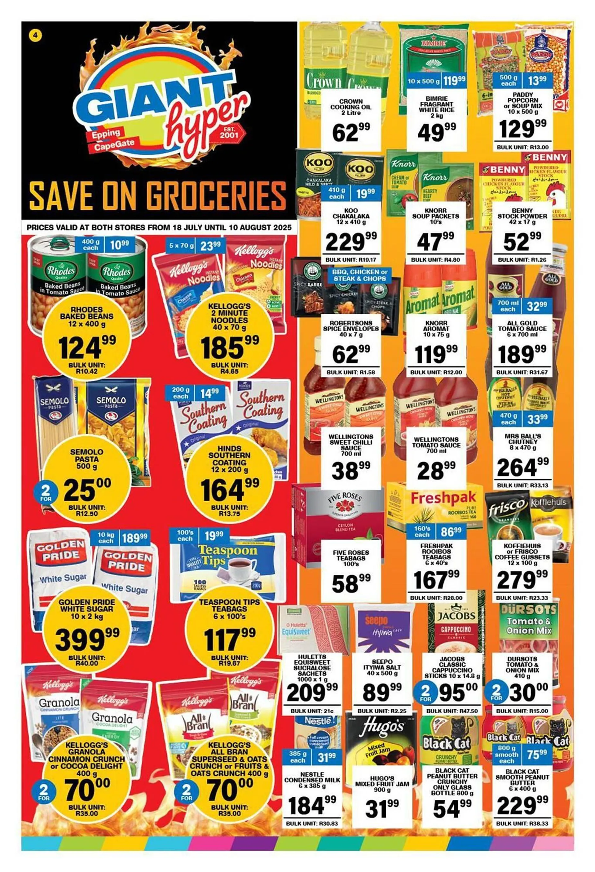 Giant Hyper catalogue from 18 July to 11 August 2025 - Catalogue Page 1