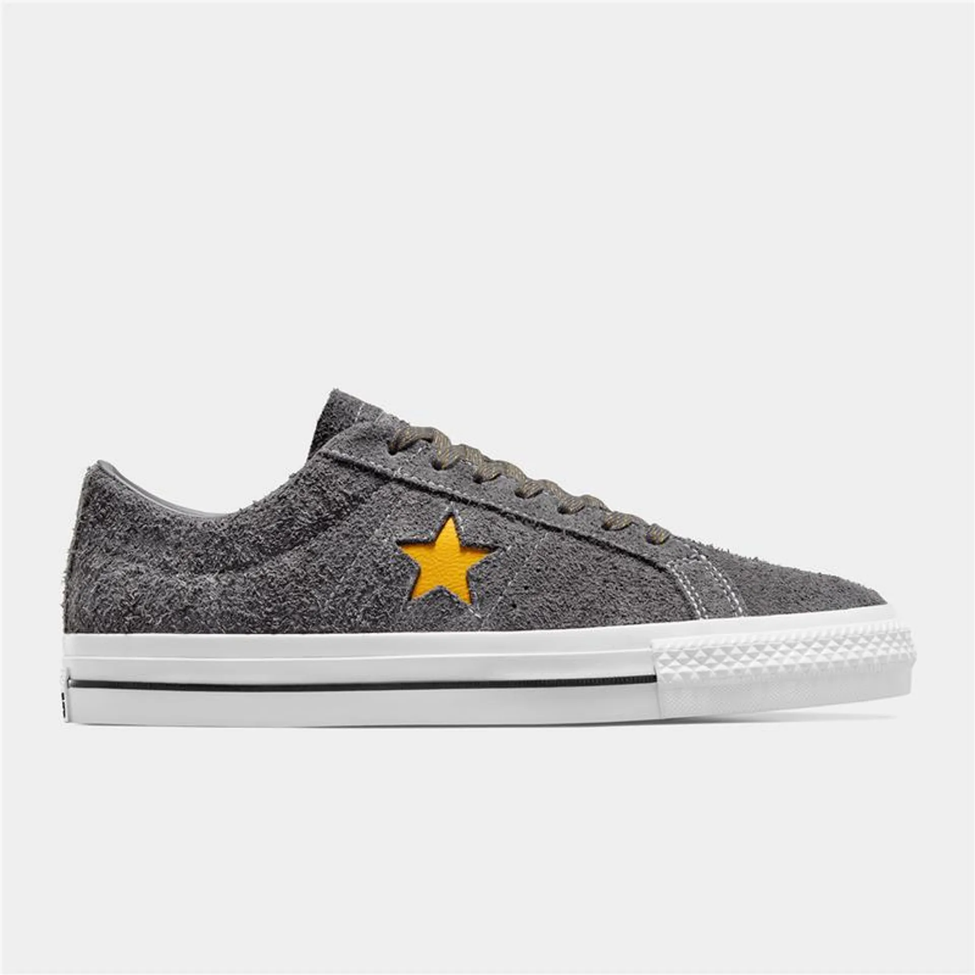 Converse Men's One Star Pro Grey/Yellow Sneaker