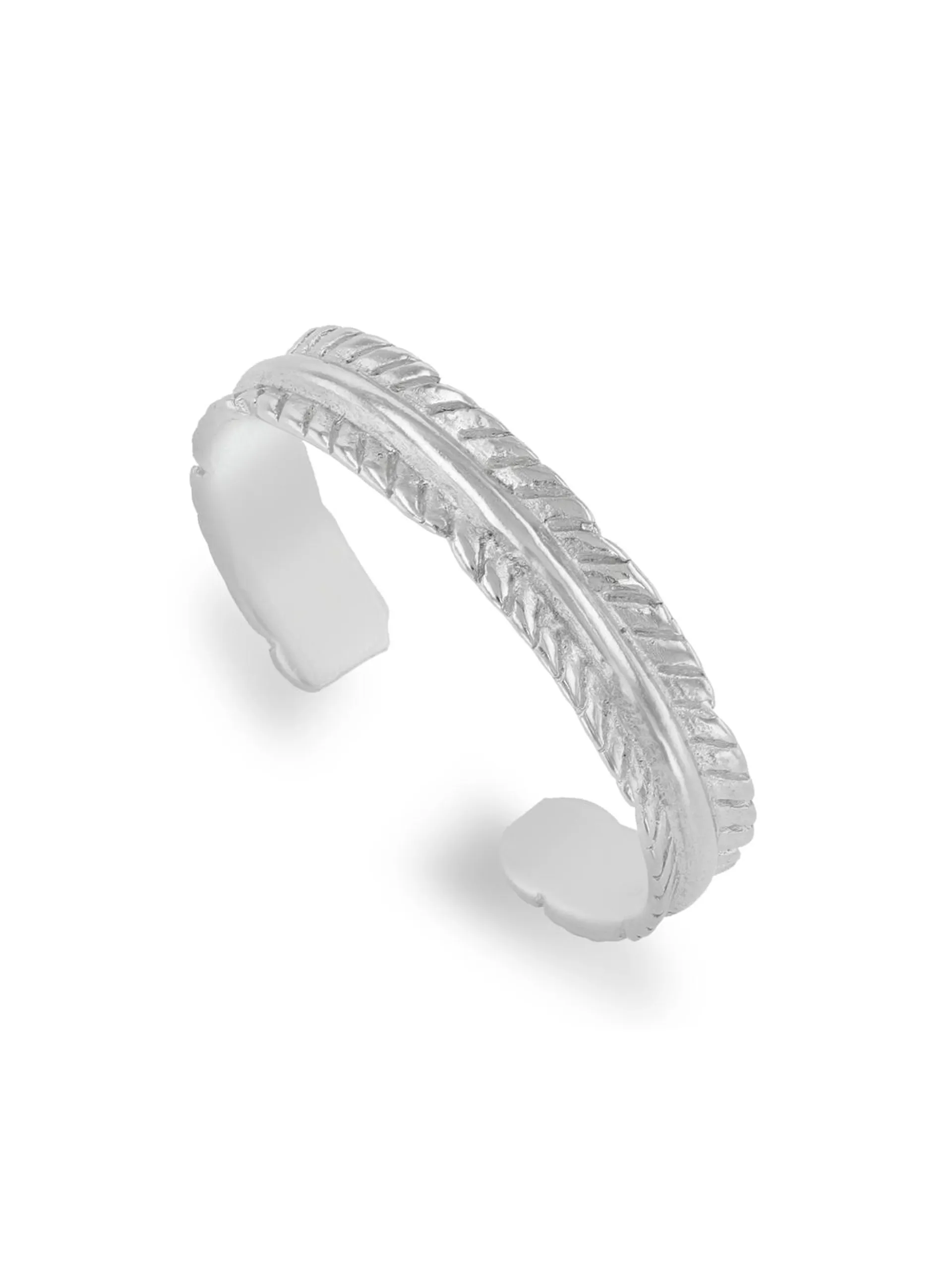 Sterling Silver Leaf Toe Ring