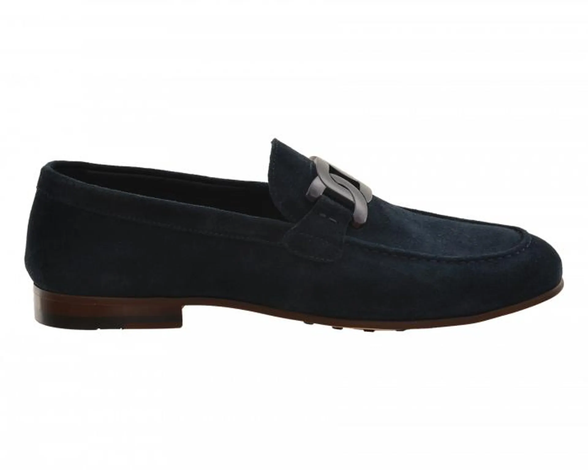 Tosoni Matt Metal Trim Suede Slip-on