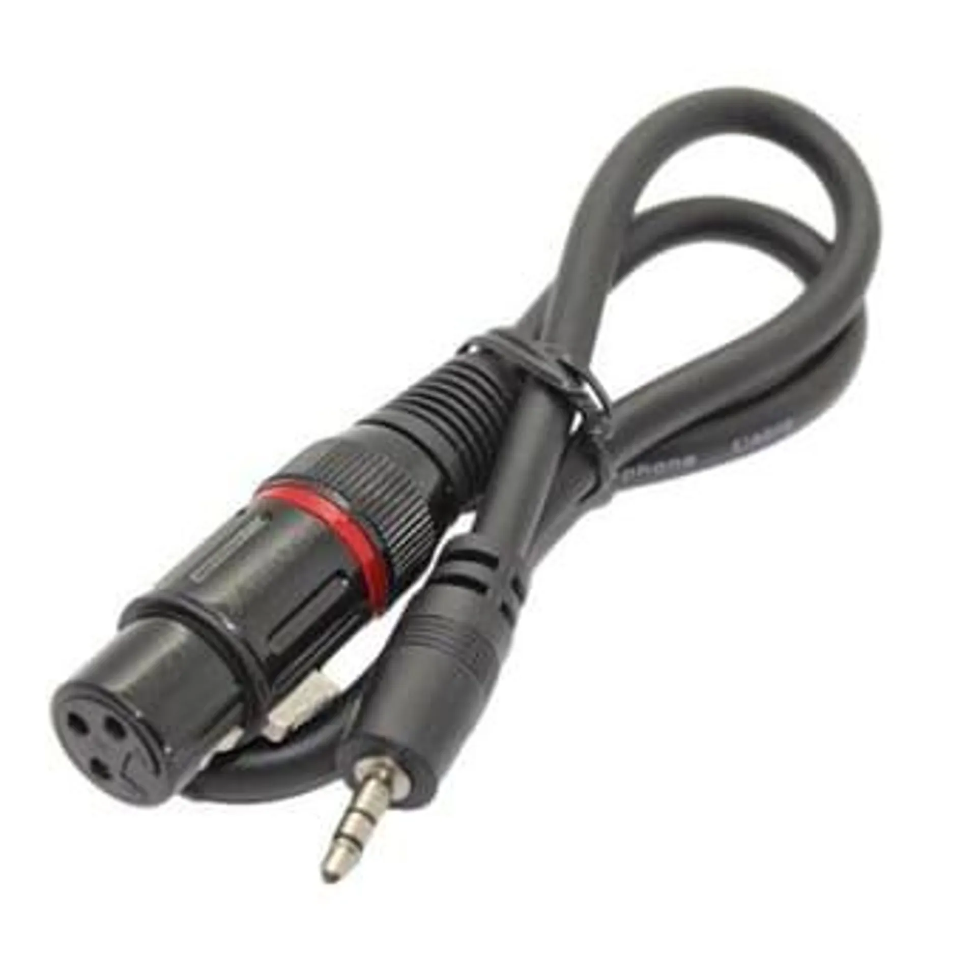 Cyberdyne 3.5mm Stereo Male to XLR (Cannon) Female Cable (50cm)