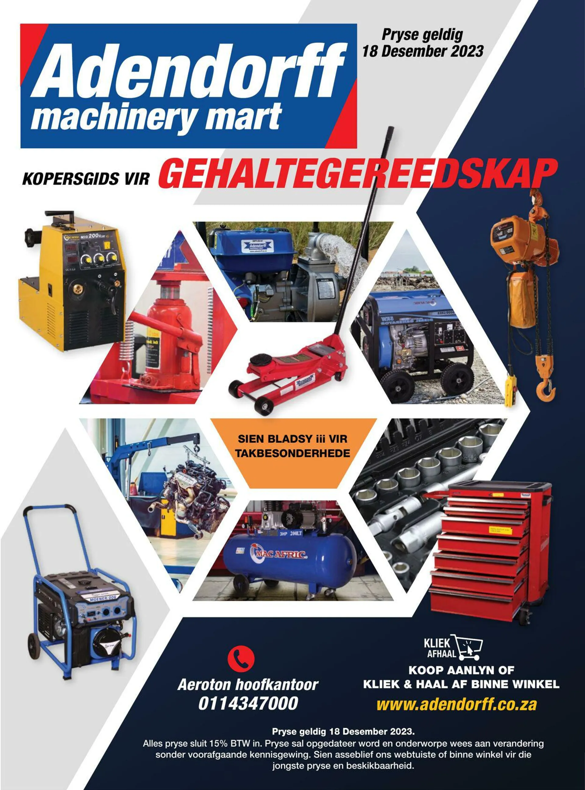 Adendorff Machinery Mart Current catalogue - 18 December 18 January 2024 - Page 1