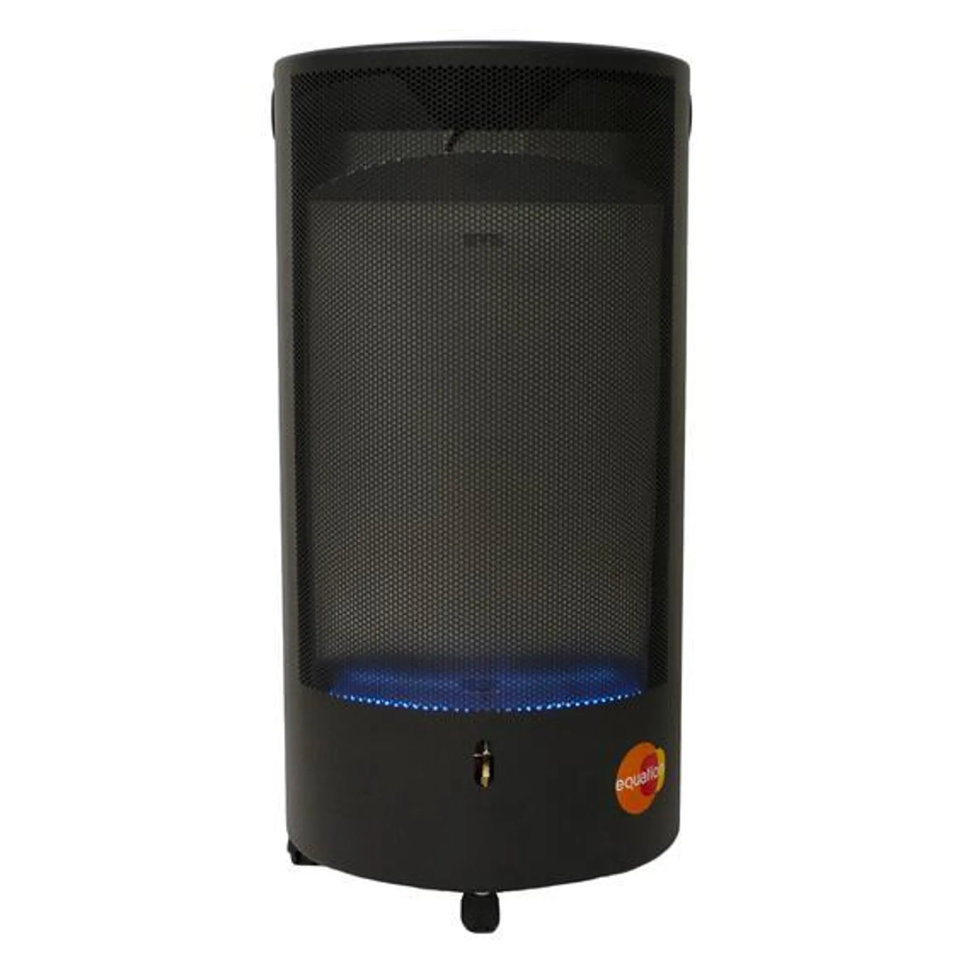 Equation chic single panel gas heater round black 4.2kw