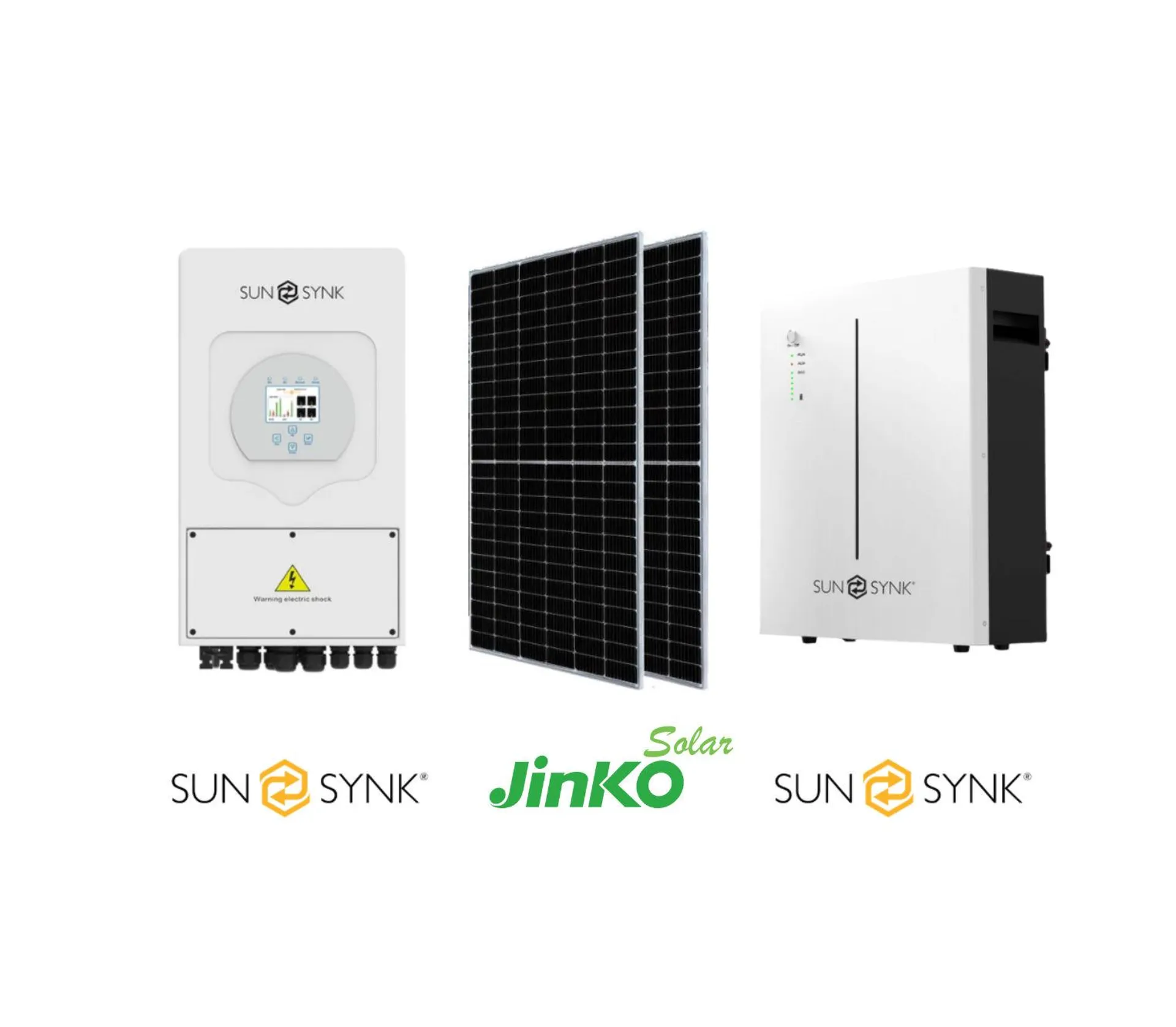 5kW Sunsynk Inverter | 5.12kWh Lithium battery | 6x 480W Jinko Solar Panels