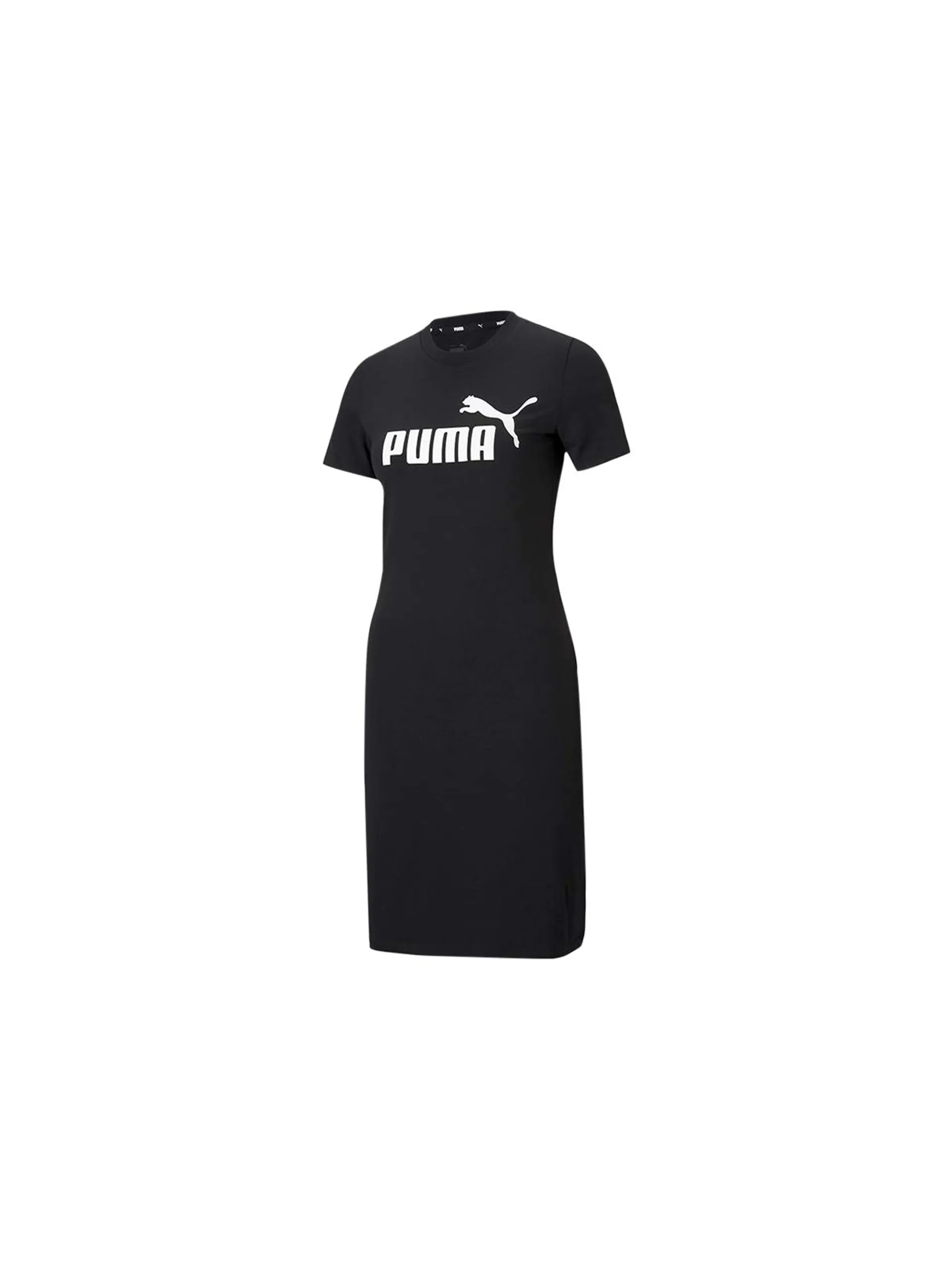 Puma Womens Essentials Black Slim Tee Dress
