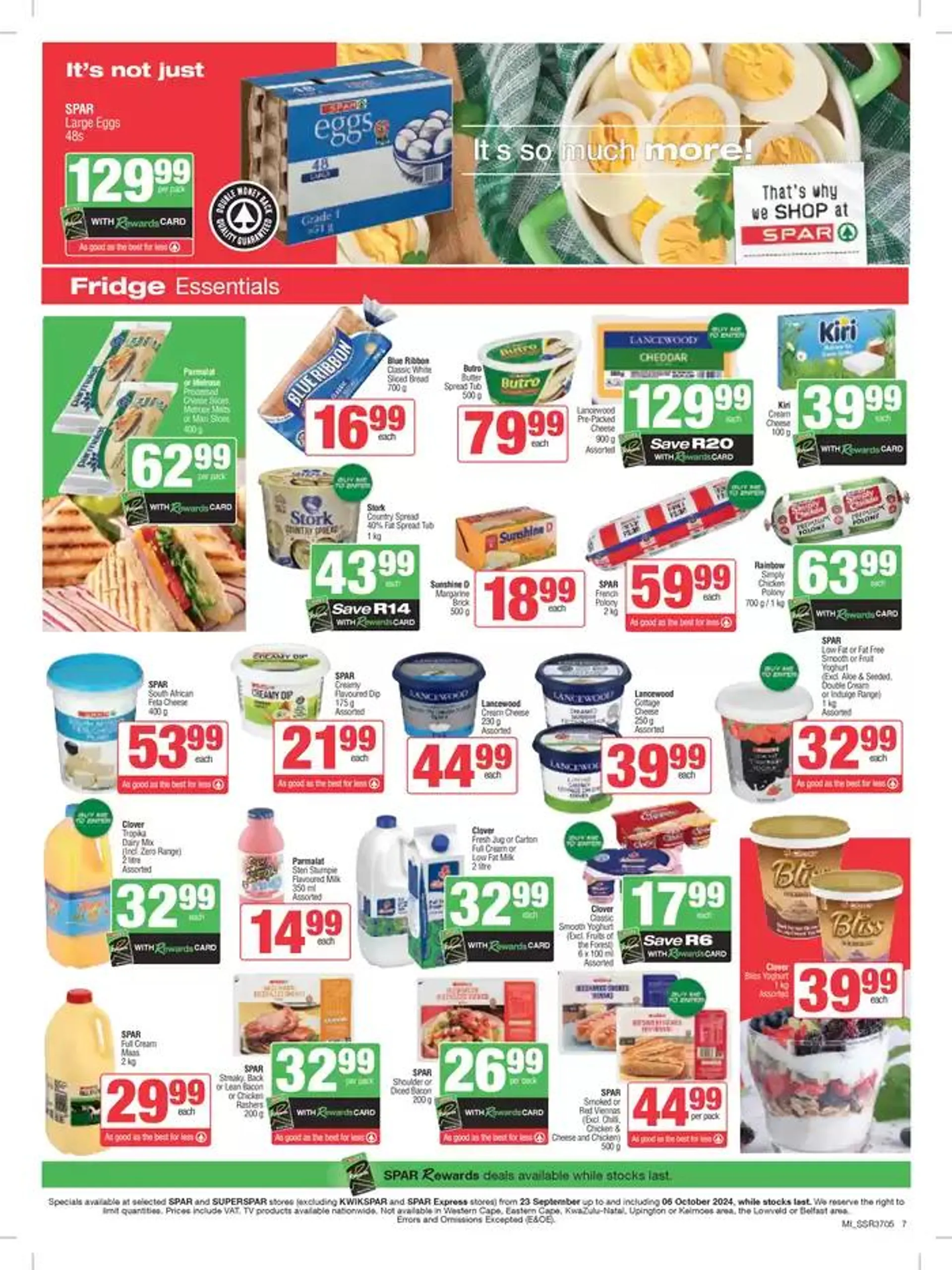 Specials Spar from 23 September to 6 October 2024 - Catalogue Page 7