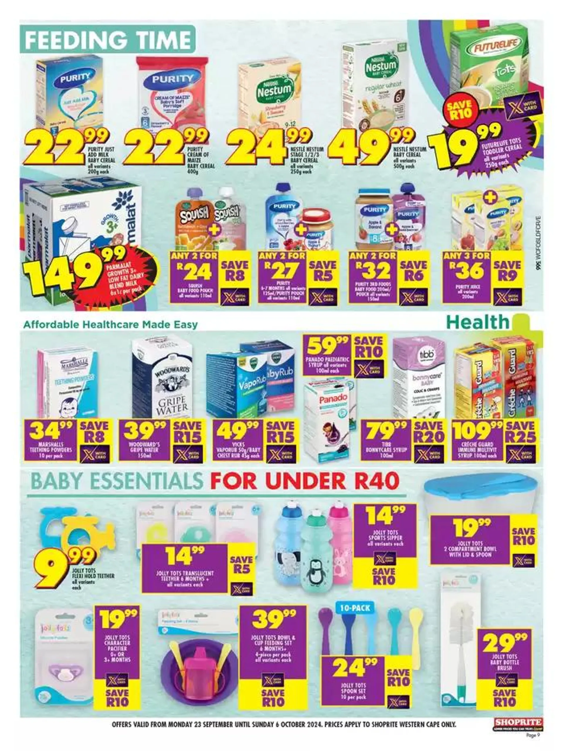 Shoprite Promise Western Cape  from 24 September to 6 October 2024 - Catalogue Page 9