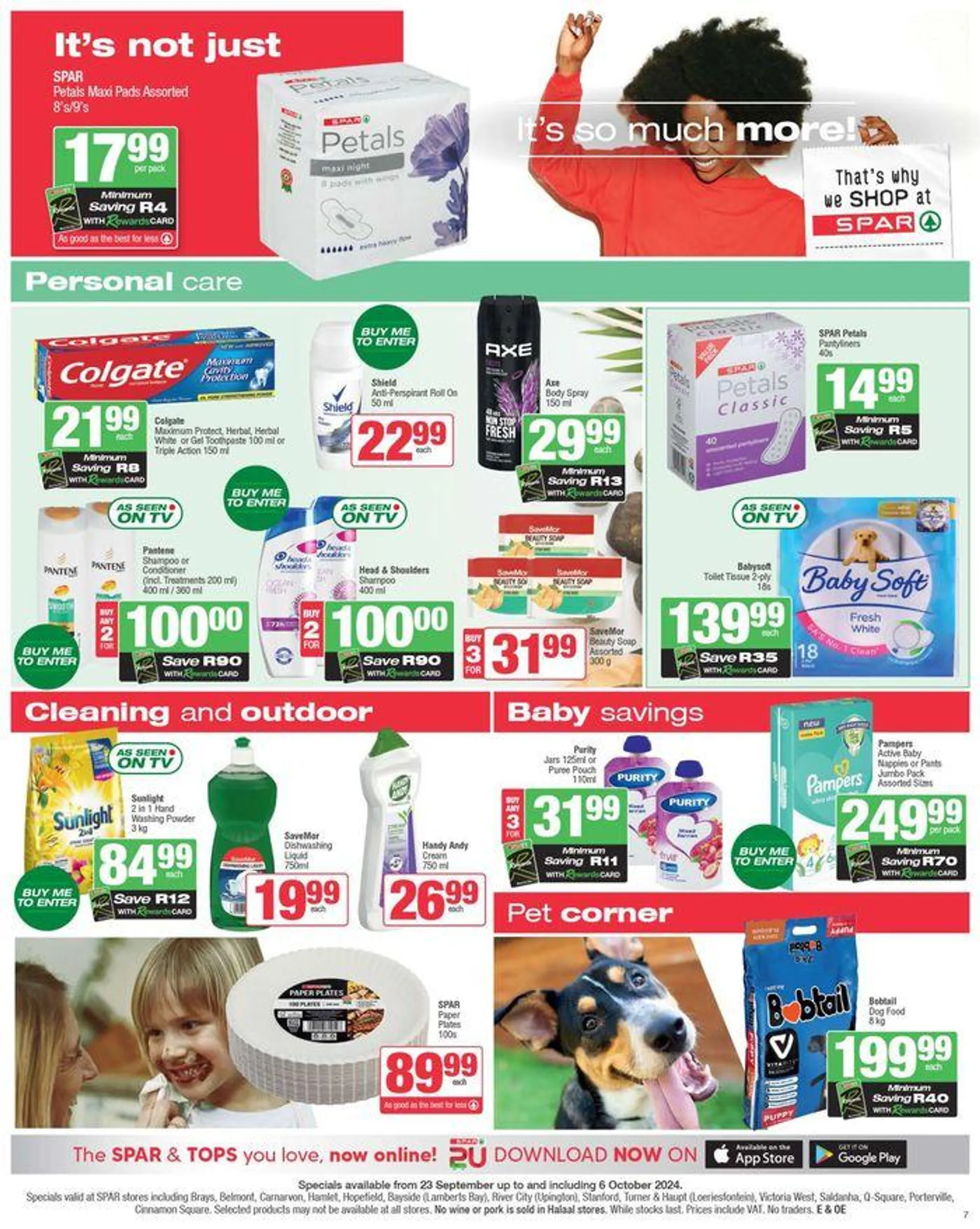 Specials Spar from 23 September to 6 October 2024 - Catalogue Page 7