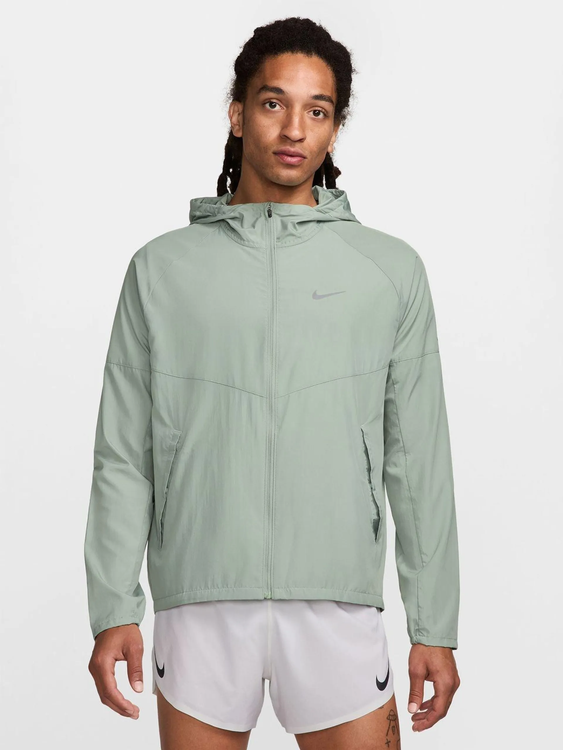 Mens Nike Miler Repel Jade Horizon Running Jacket