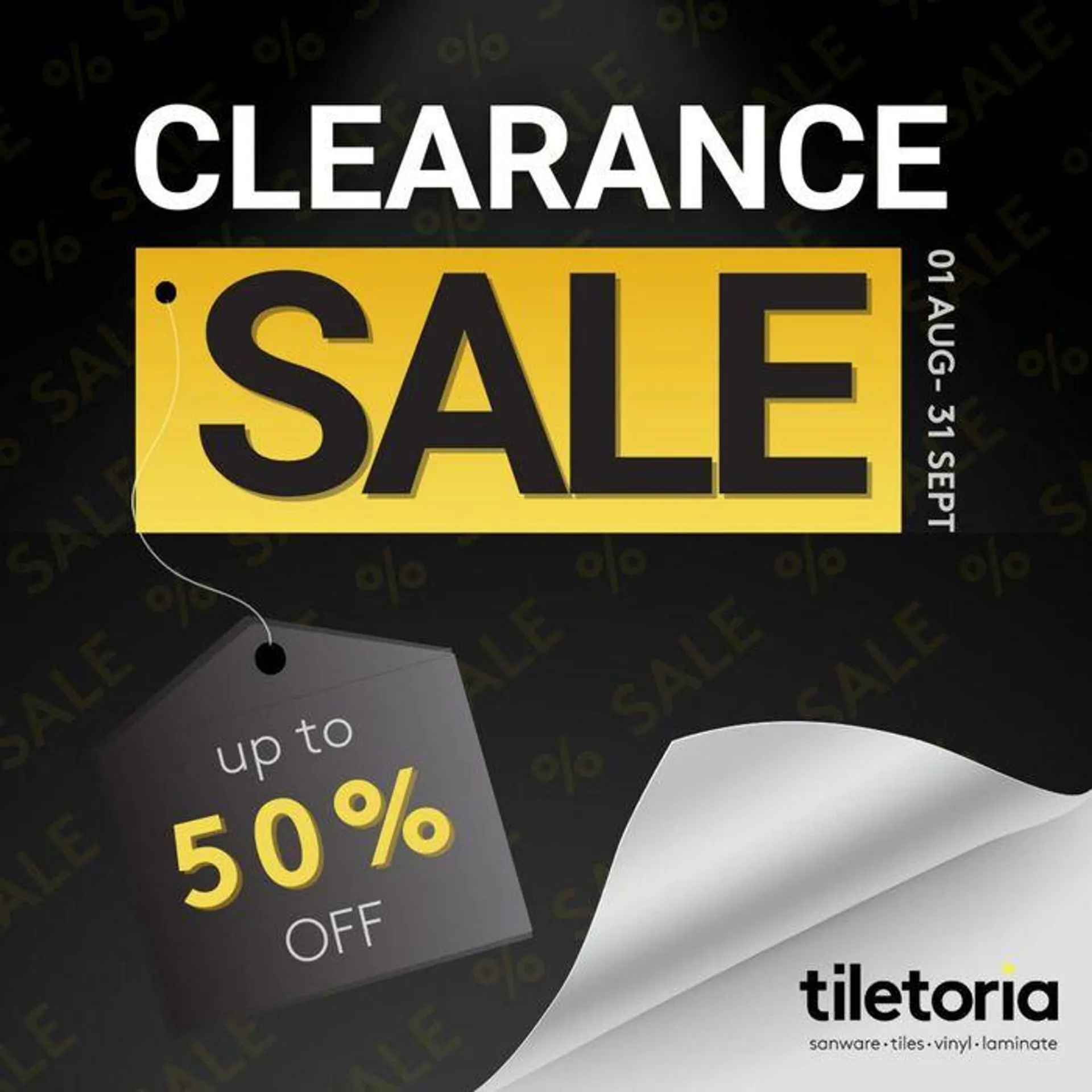 CLEARANCE SALE - 1