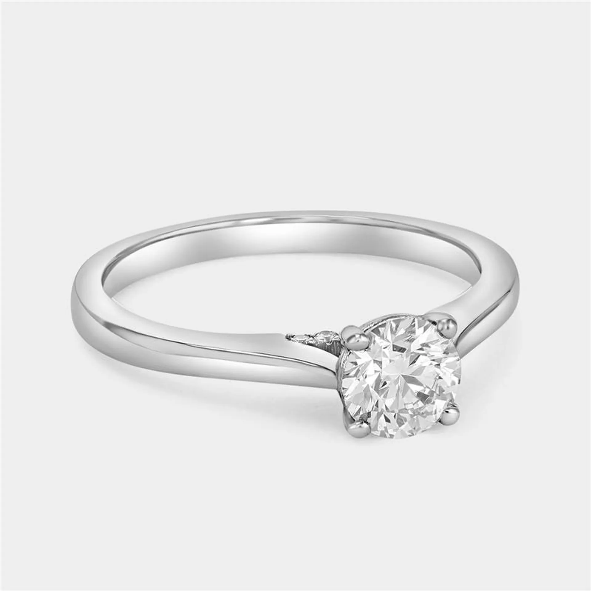 White Gold 0.7ct Lab Grown Diamond Solitaire Ring