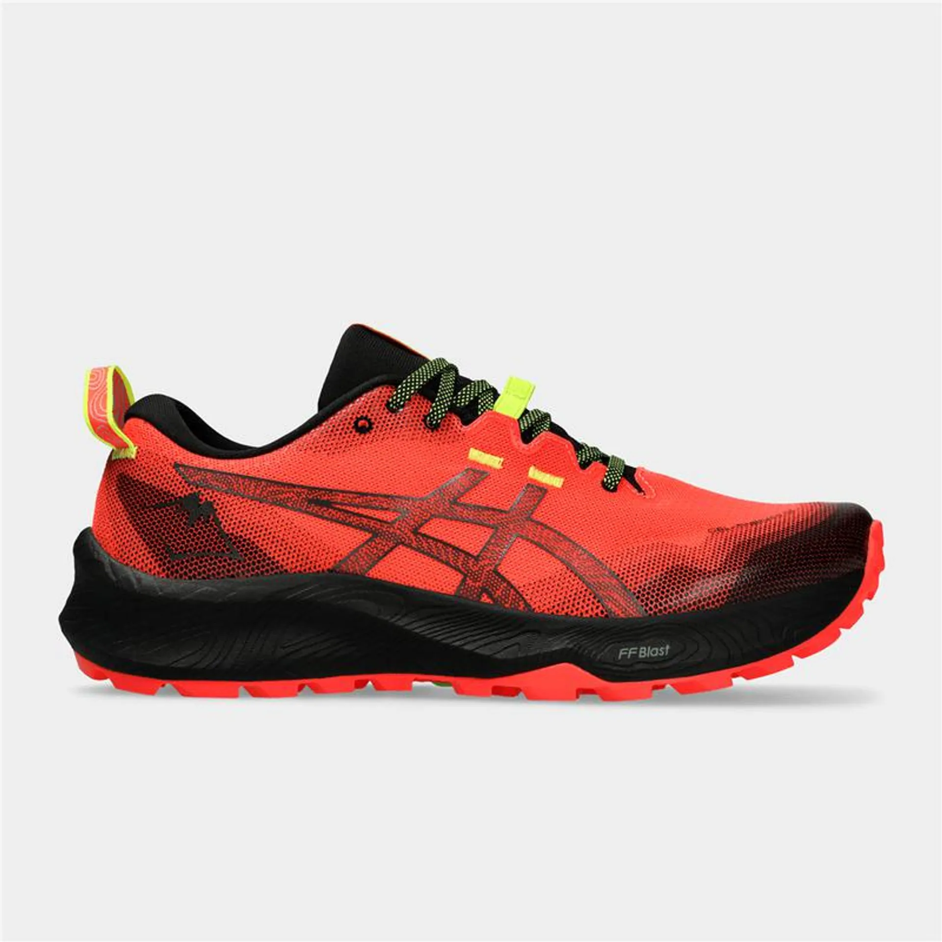 Mens Asics Gel-Trabuco 12 Sunrise Red/Gunmetal Trail Running Shoes