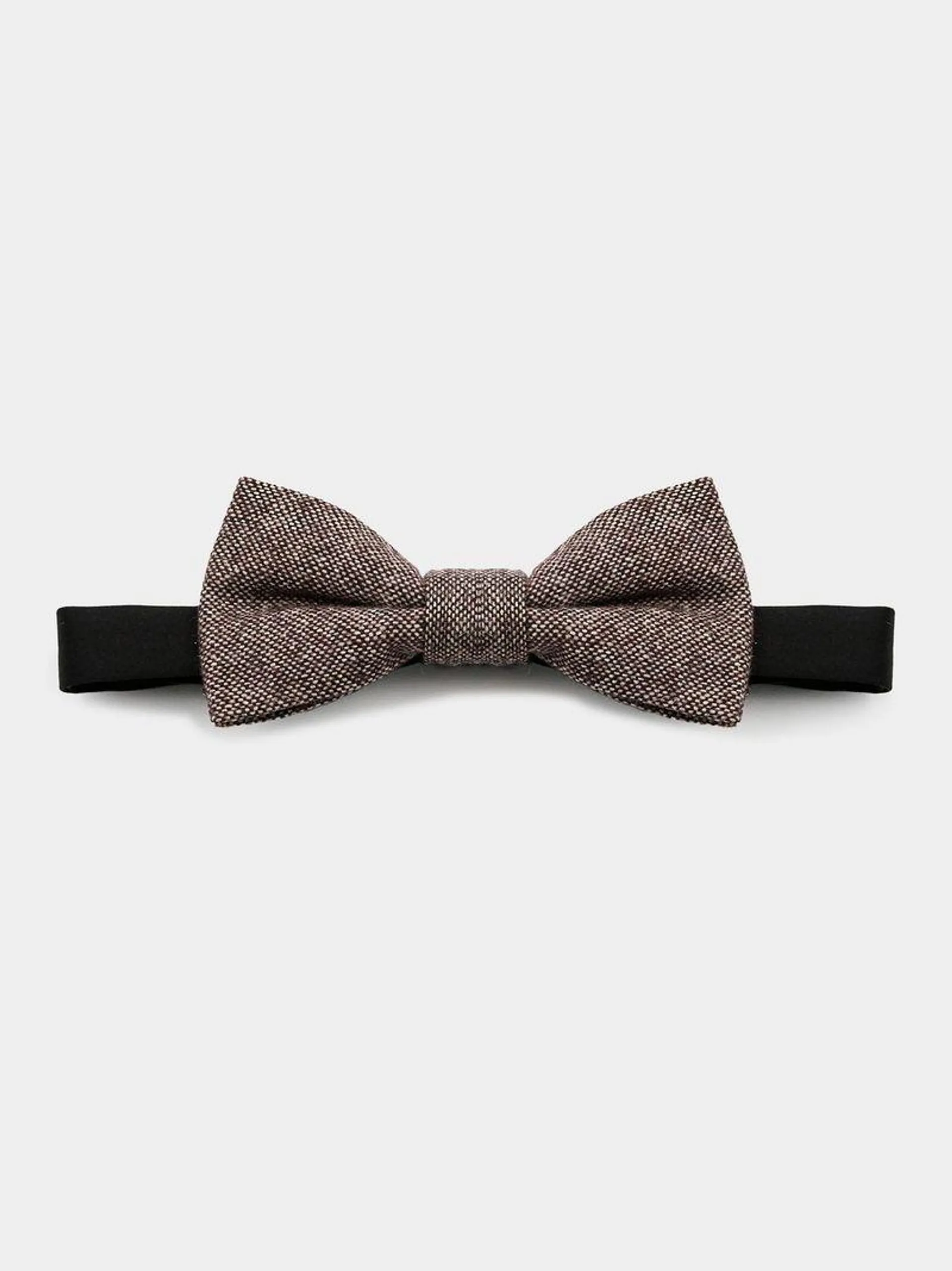Men's Markham Tweed Brown Bow Tie