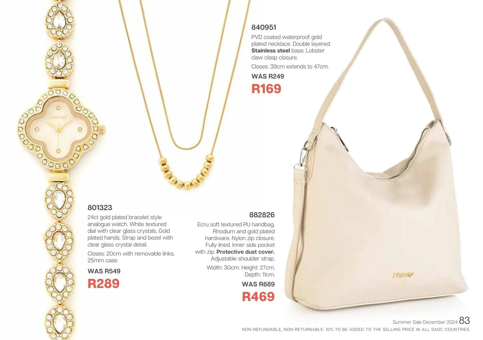 Honey Fashion Accessories catalogue from 19 December to 31 December 2024 - Catalogue Page 165