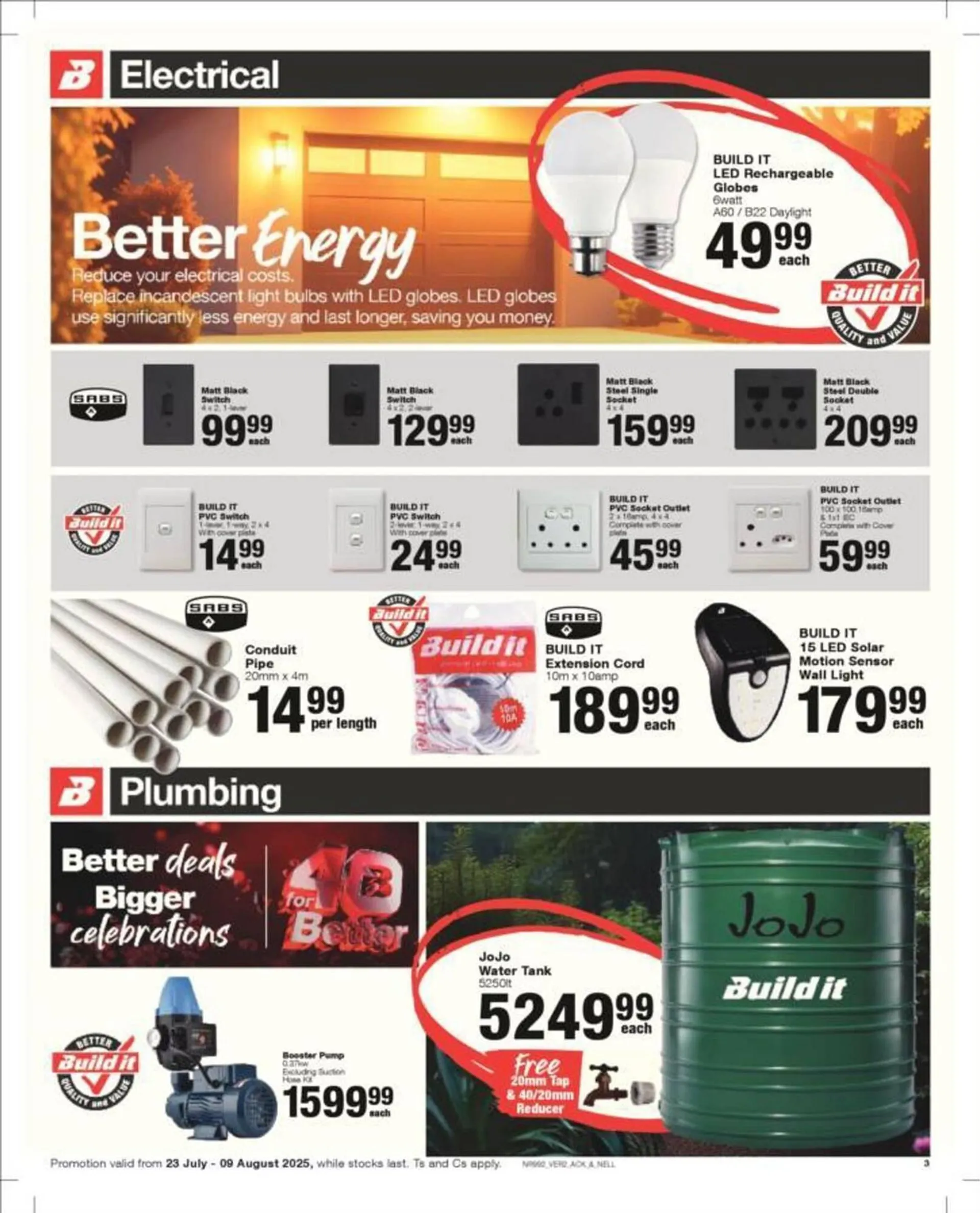 Build It catalogue from 23 July to 9 August 2025 - Catalogue Page 1