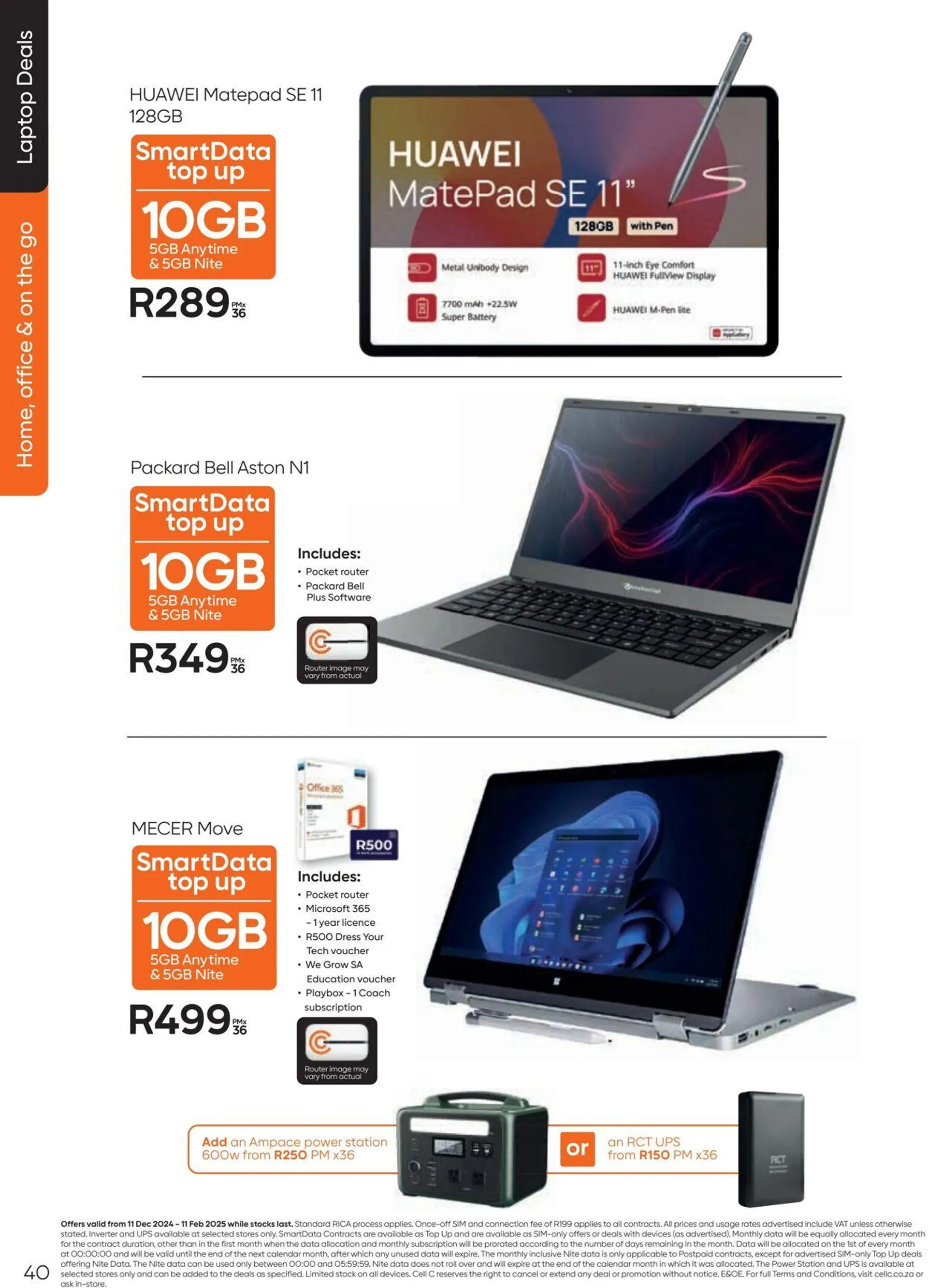 Cell C Current catalogue from 4 December to 18 December 2024 - Catalogue Page 40