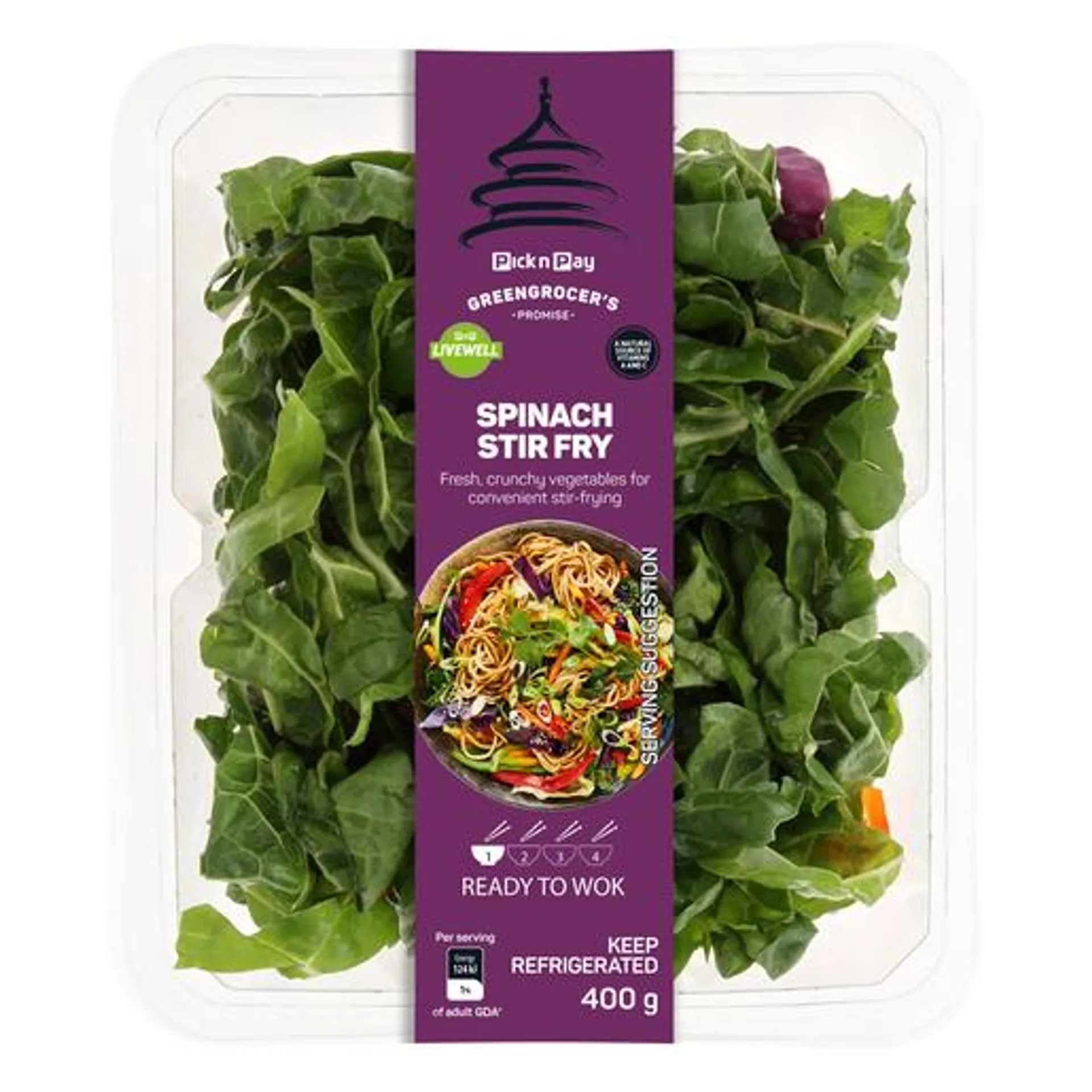 PnP Spinach Stir Fry 400g