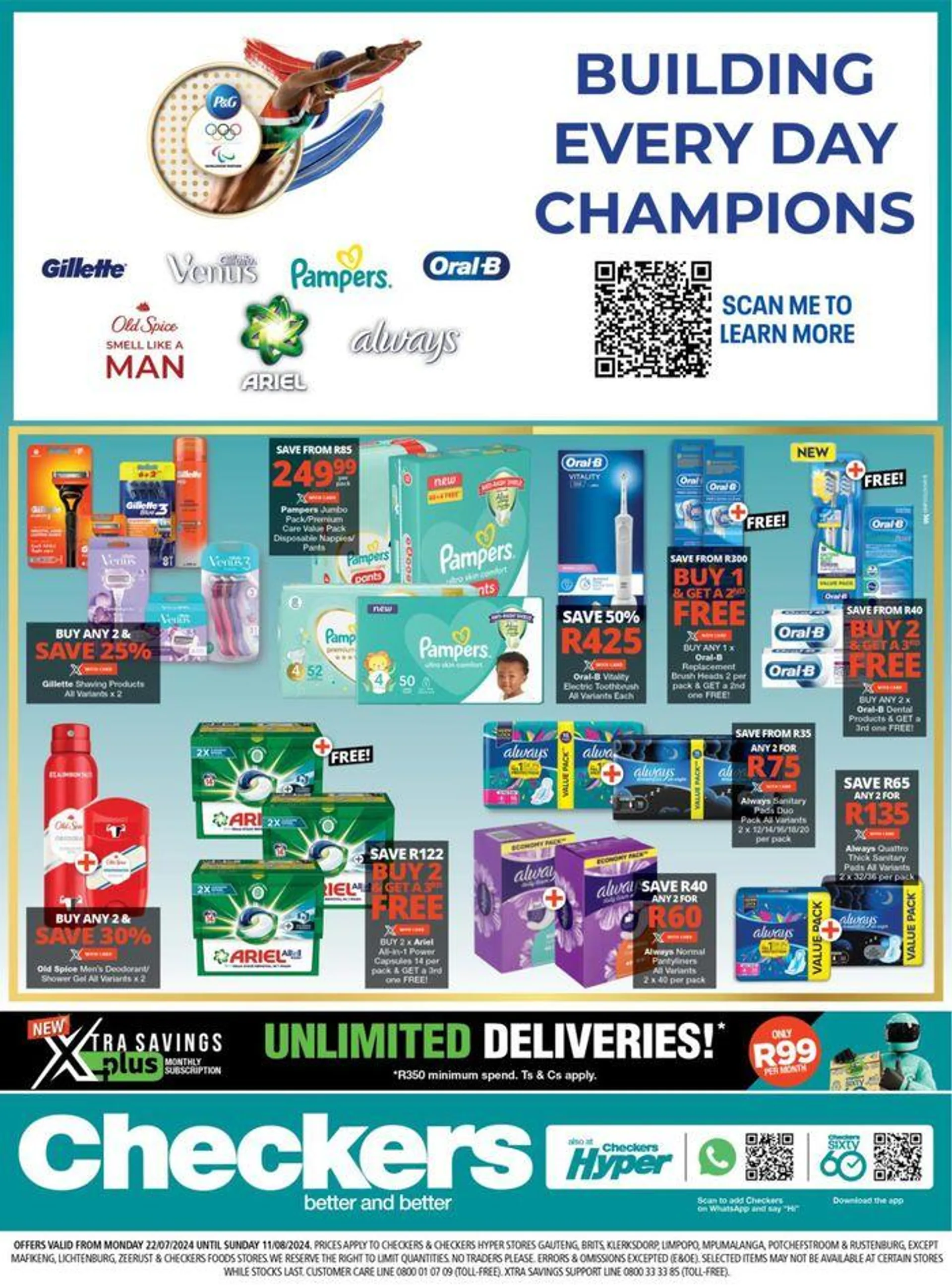 Checkers Olympics Promotion from 22 July to 11 August 2024 - Catalogue Page 1